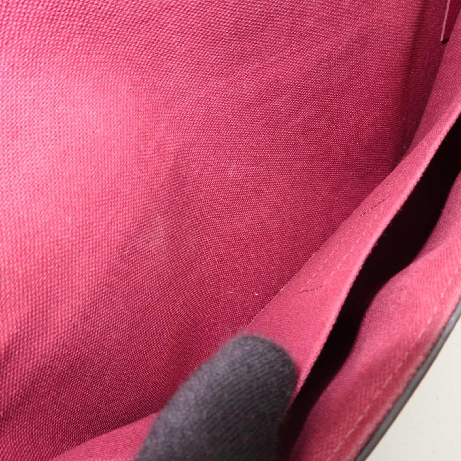 Louis Vuitton Monogram Pochette Felicie Shoulder Bag Fuchsia M81896 MI1107 *Pouch