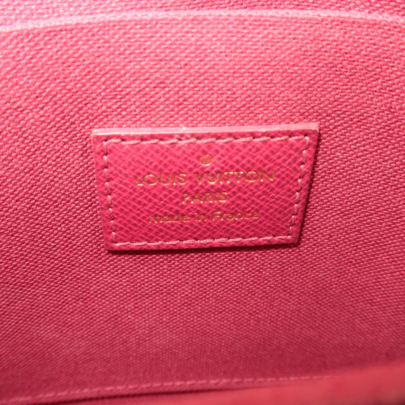 Louis Vuitton Monogram Pochette Felicie Shoulder Bag Fuchsia M81896 MI1107 *Pouch