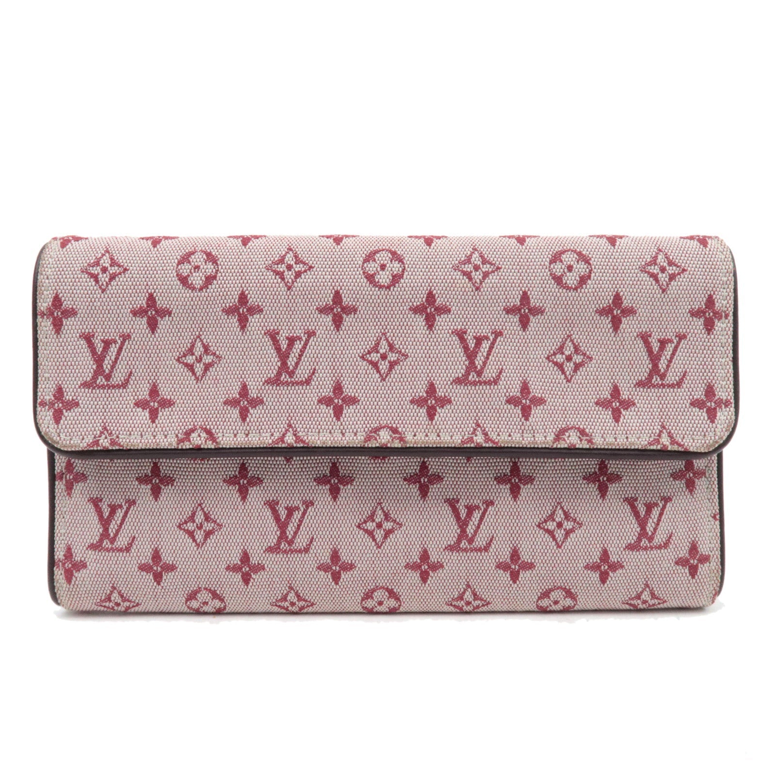 Louis Vuitton Monogram Mini Porte Tresor International Long Wallet Cerise M92244 CA1013 *Box, Dust bag83345