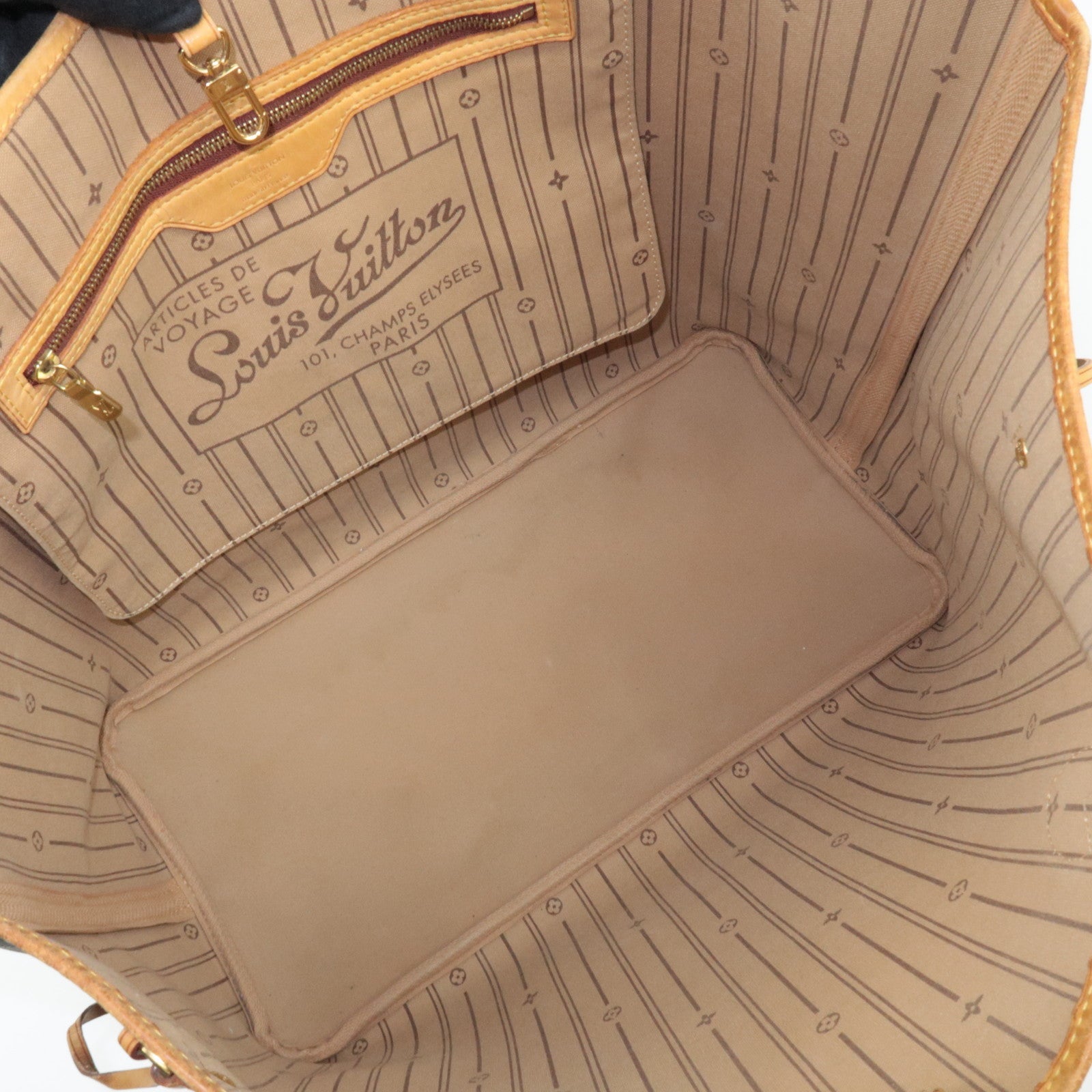 Louis Vuitton Monogram Neverfull GM Tote Bag M40157 FL2057