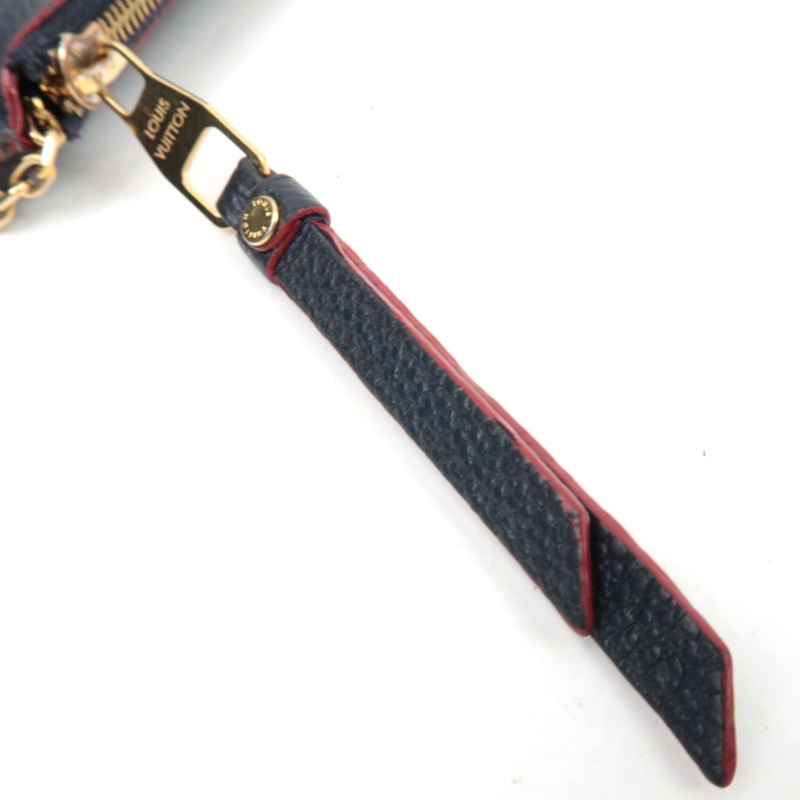 Louis Vuitton Monogram Empreinte Porto Carte Recto Verso Flagment Case Marine Rouge M69420 SP0271 *Box