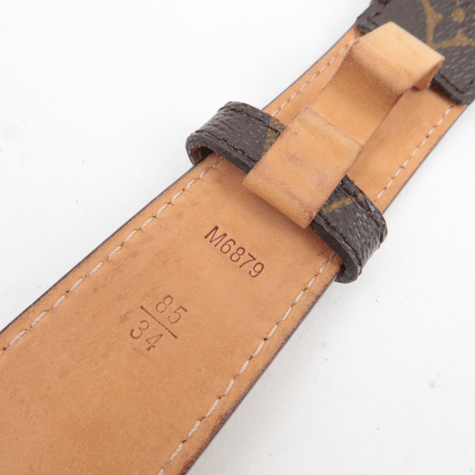 Louis Vuitton Monogram Ceinture LV Belt 85/34 M6879 CA1190