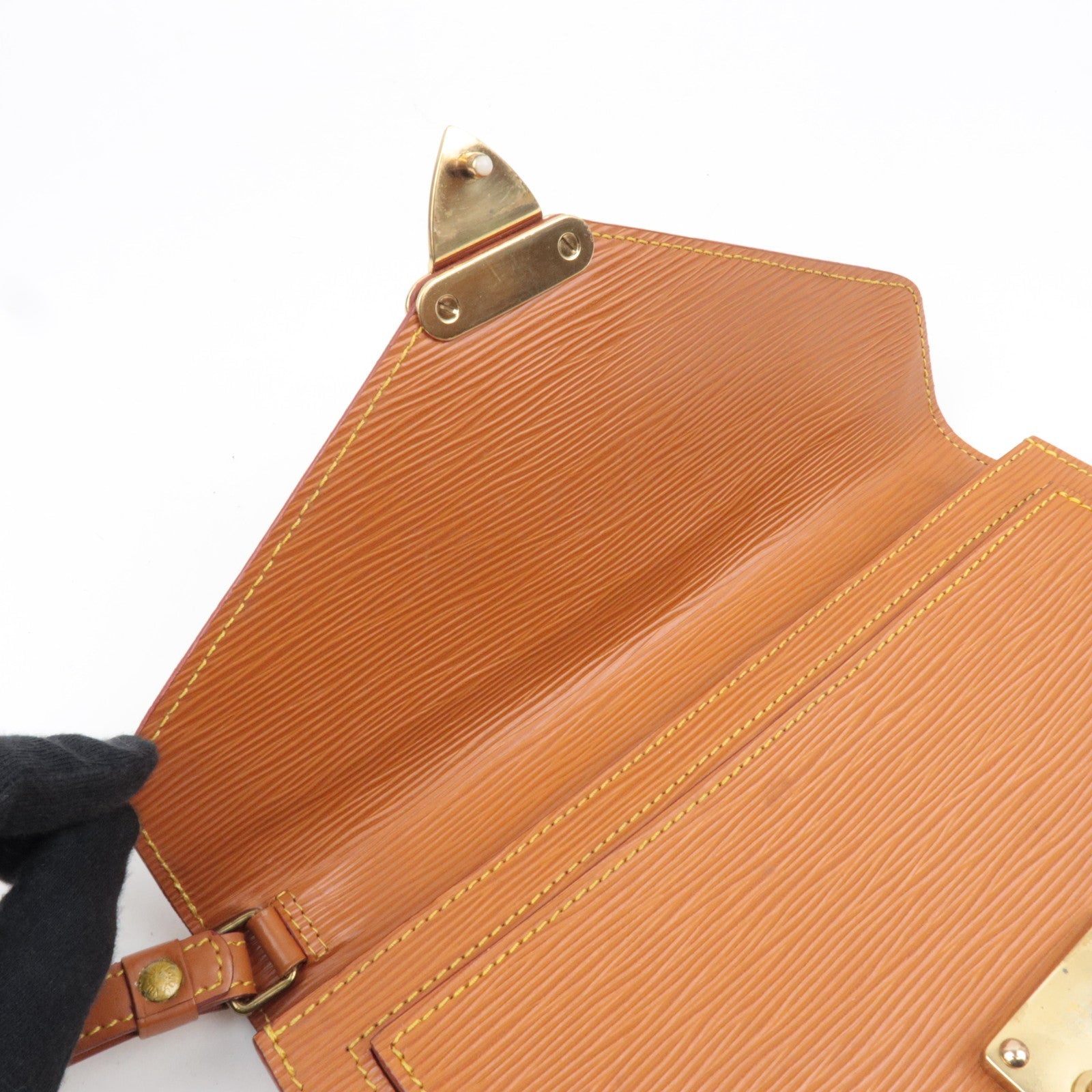 Louis Vuitton Sellier Dragonne Clutch Bag Zipangu Gold M52618 MI0952 *2 keys