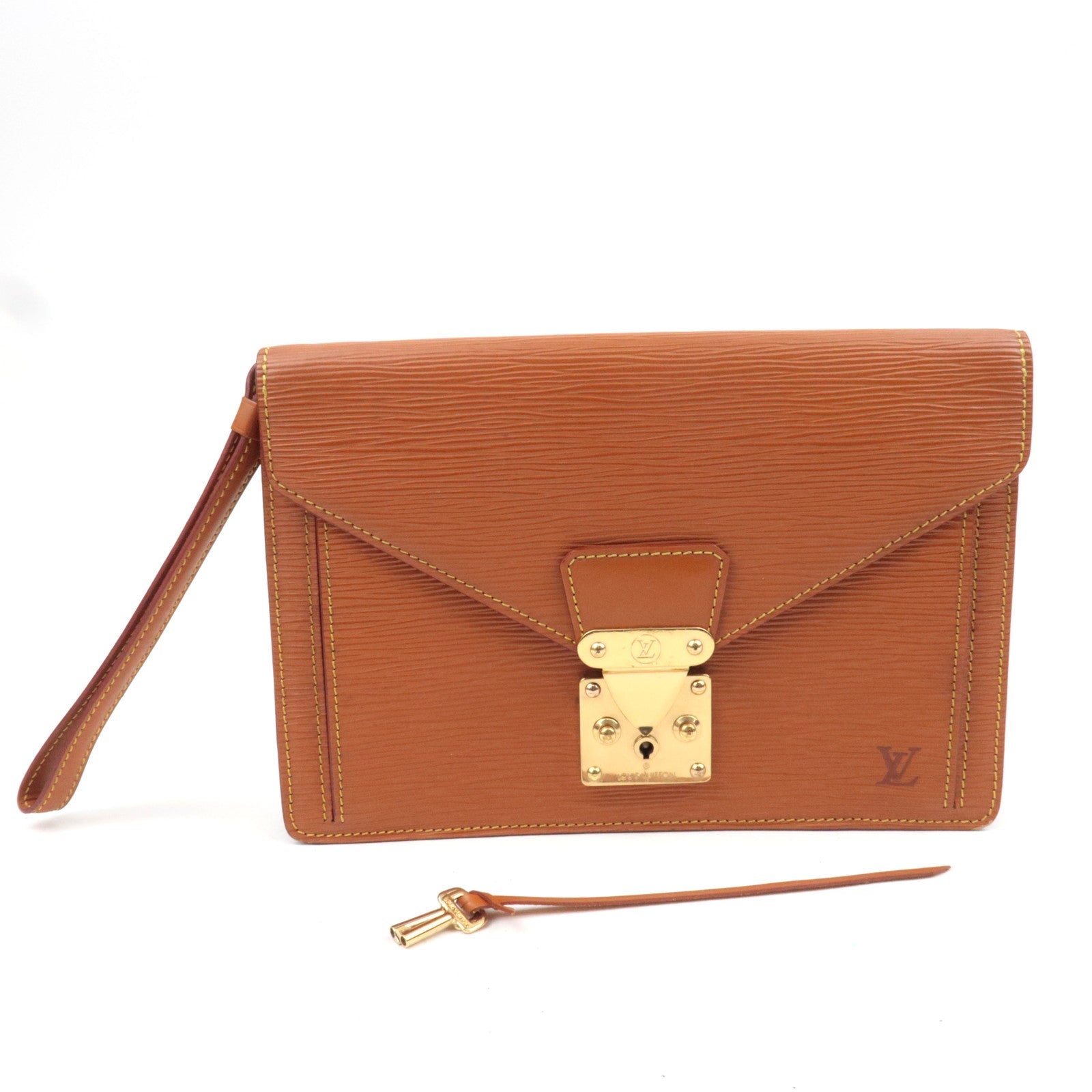 Louis Vuitton Sellier Dragonne Clutch Bag Zipangu Gold M52618 MI0952 *2 keys