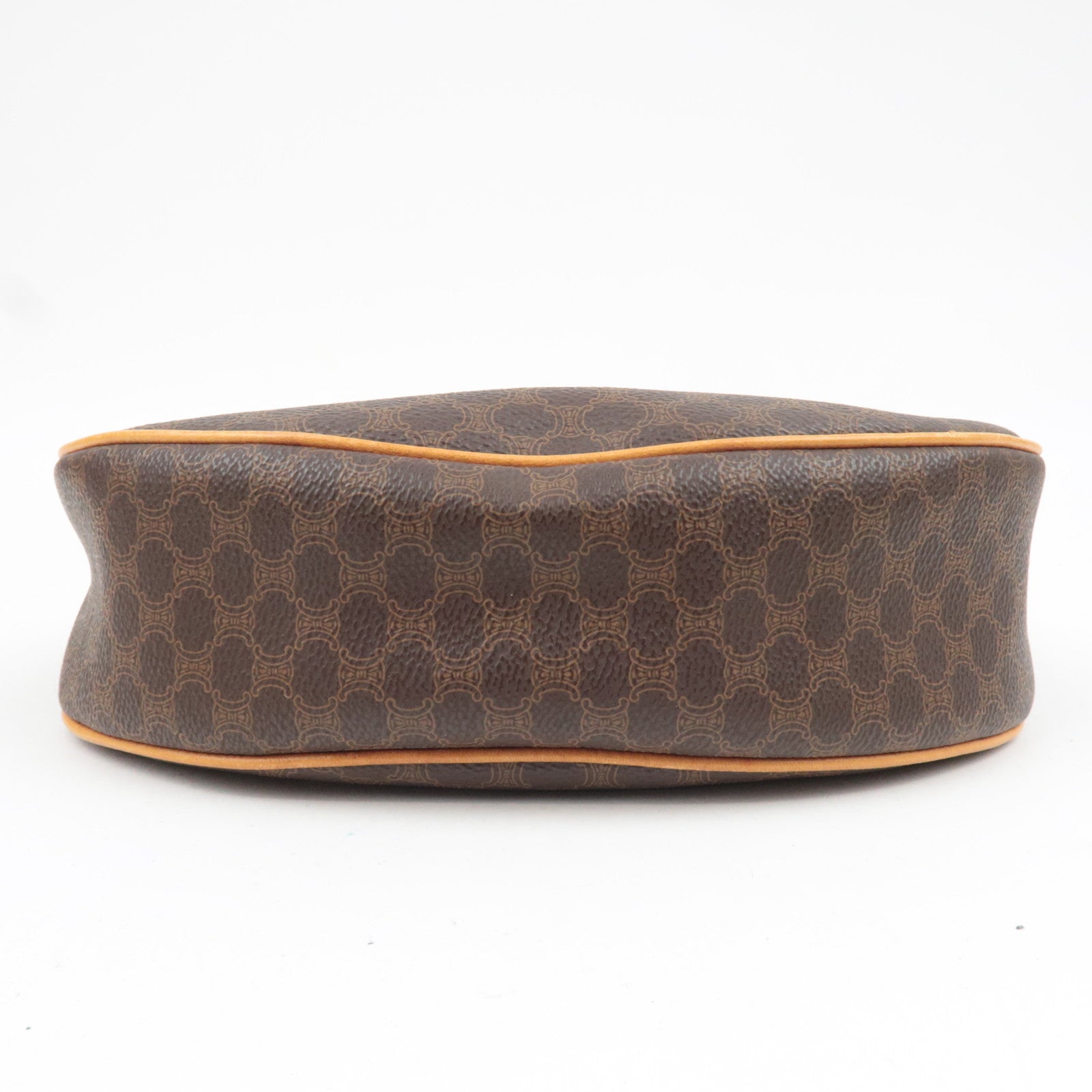 CELINE Macadam PVC Leather Shoulder Bag Brown