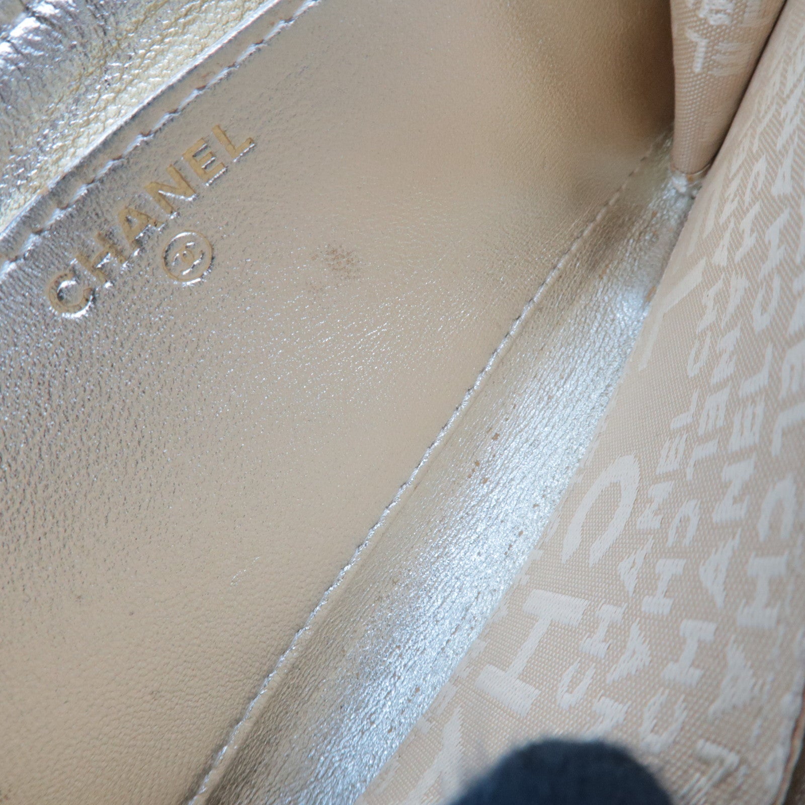 CHANEL Coco Mark Coin Case Wallet Denim Navy 10557674