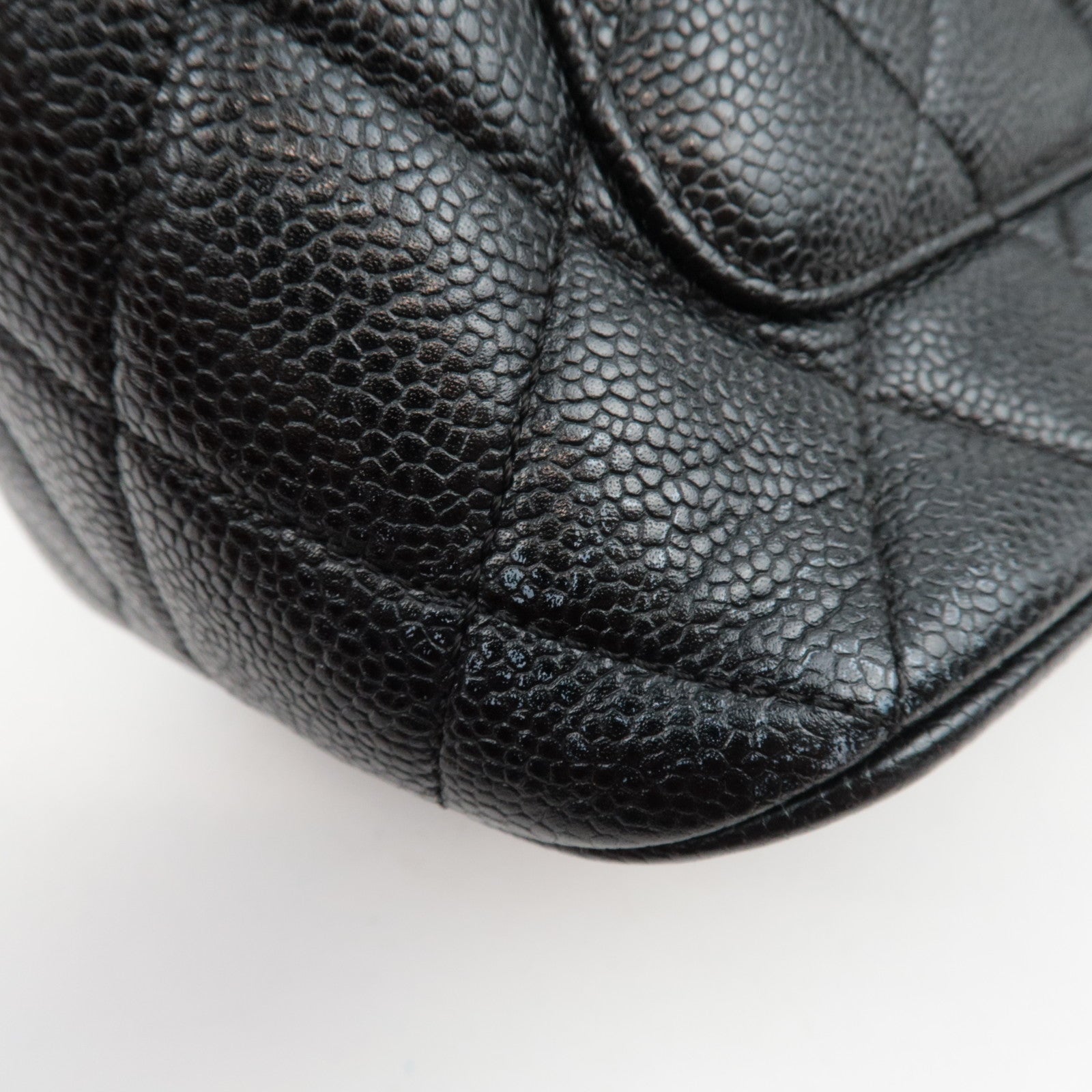 CHANEL Medallion Tote Bag Caviarskin Black Silver HDW A01804 6194866