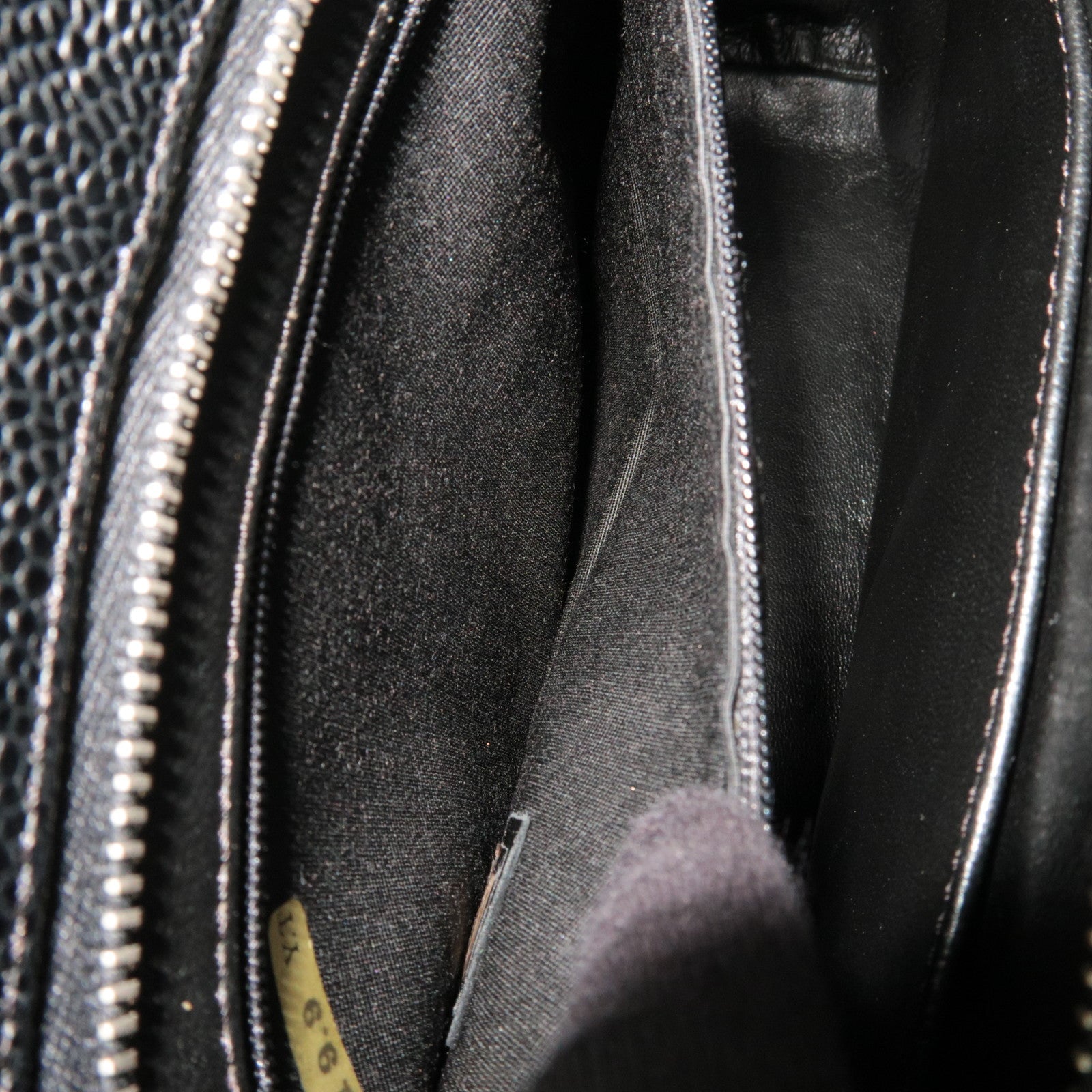 CHANEL Medallion Tote Bag Caviarskin Black Silver HDW A01804 6194866