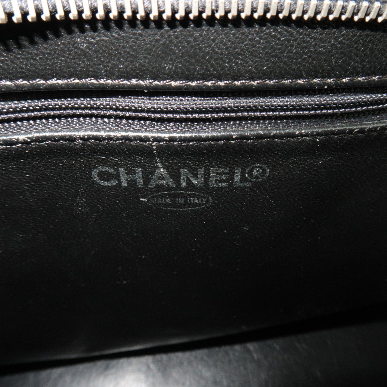 CHANEL Medallion Tote Bag Caviarskin Black Silver HDW A01804 6194866