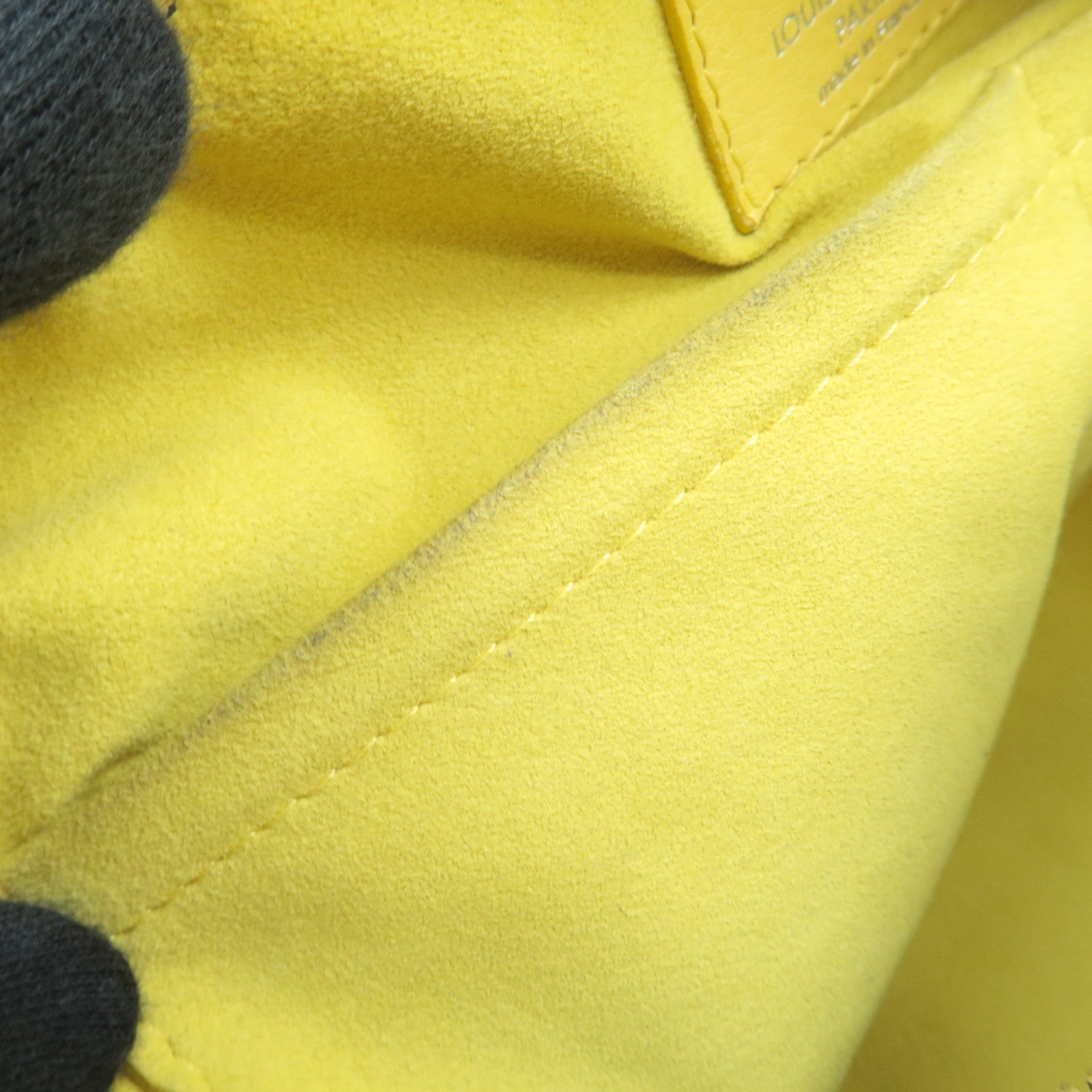 Louis Vuitton Monogram Denim Speedy Round Handbag Jaune M40709 AR0122 *Strap, Key Lock, Clochette