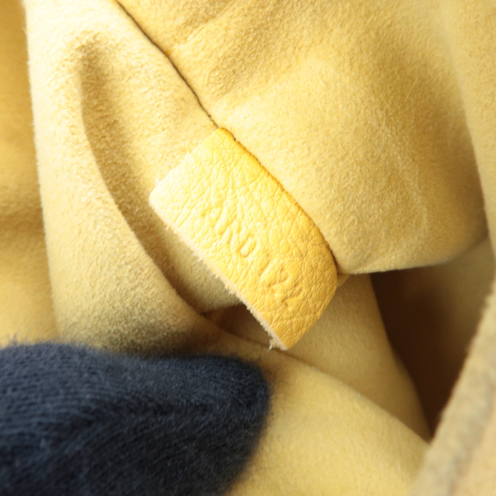 Louis Vuitton Monogram Denim Speedy Round Handbag Jaune M40709 AR0122 *Strap, Key Lock, Clochette