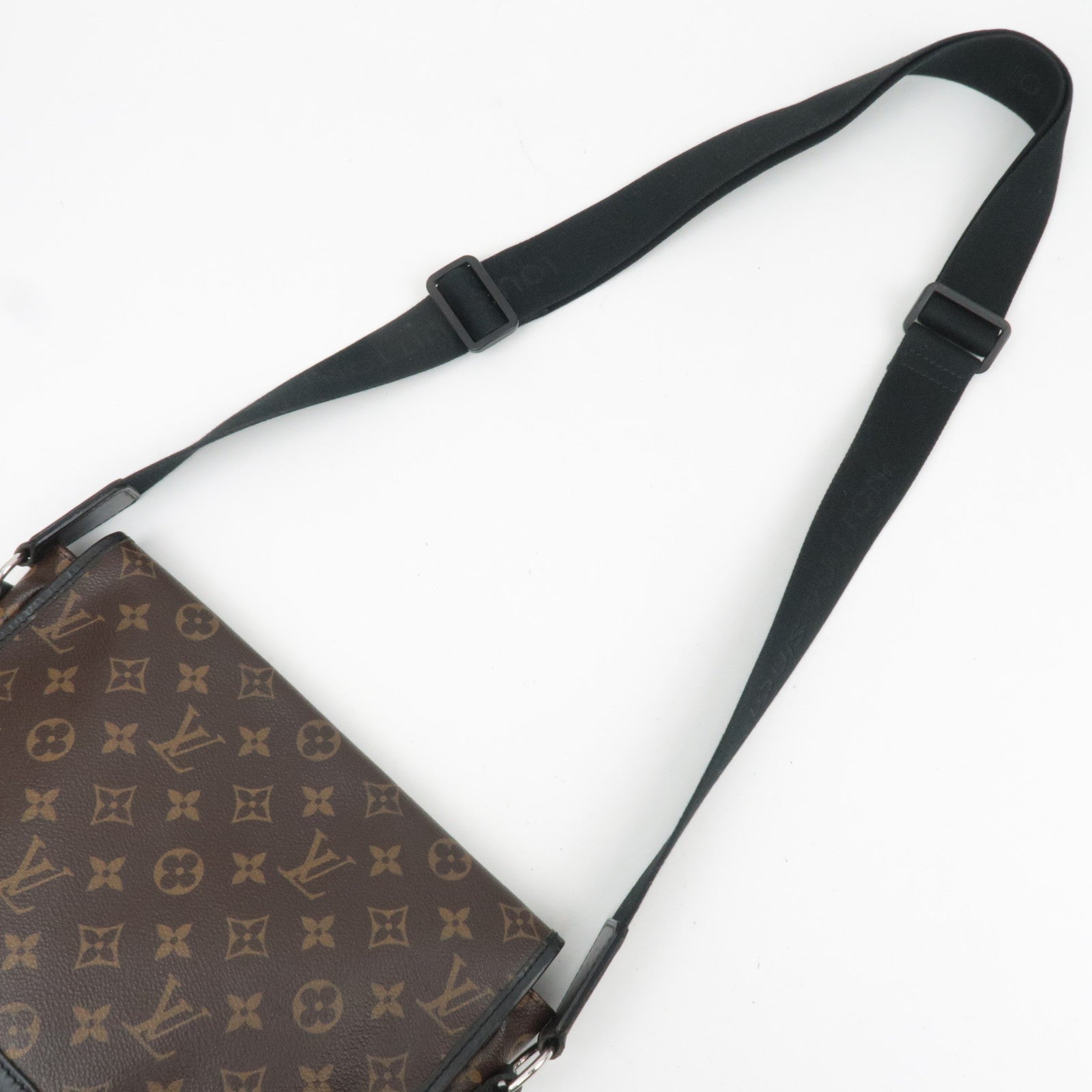 Louis Vuitton Monogram Macassar Bass MM Shoulder Bag M56715 AA4059