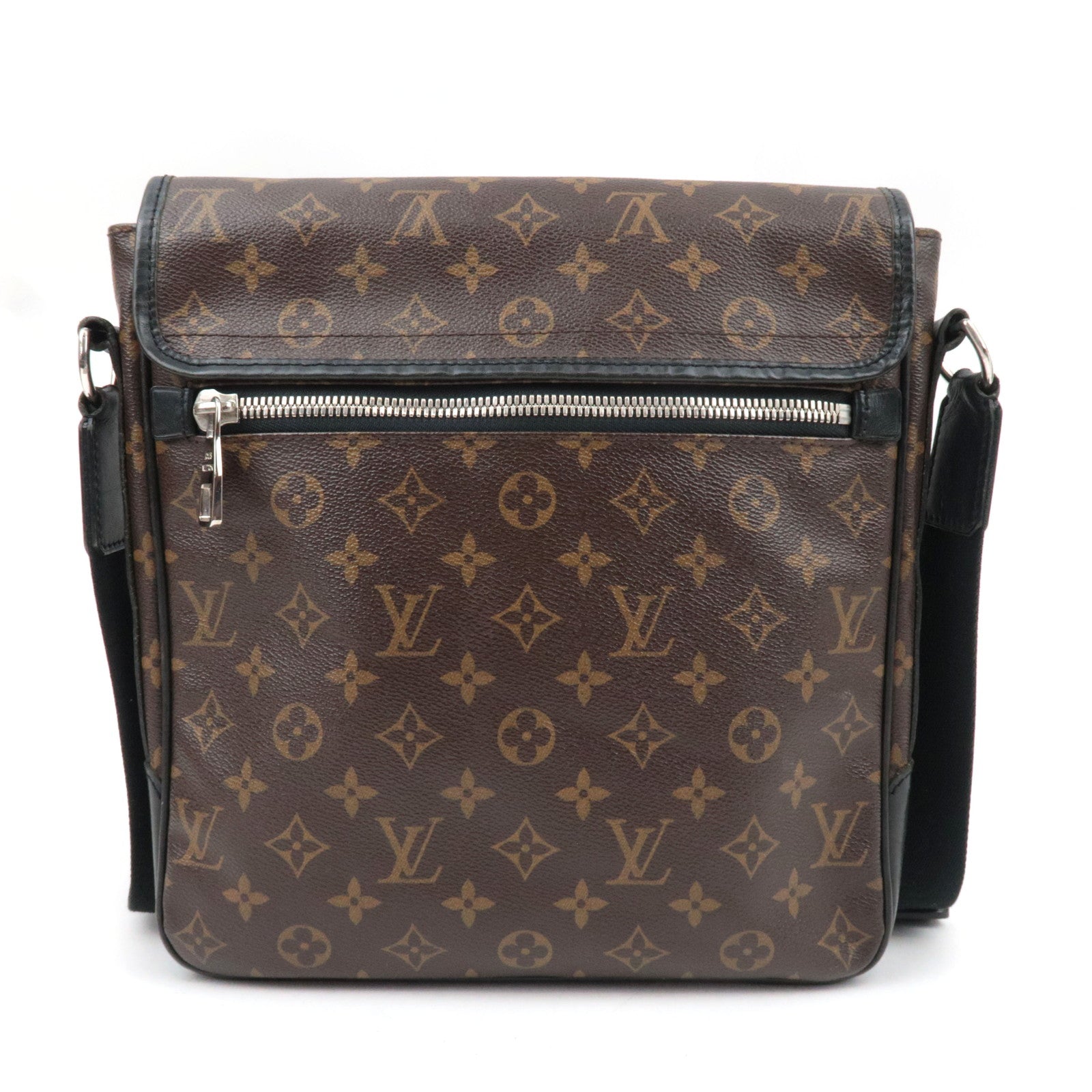 Louis Vuitton Monogram Macassar Bass MM Shoulder Bag M56715 AA4059