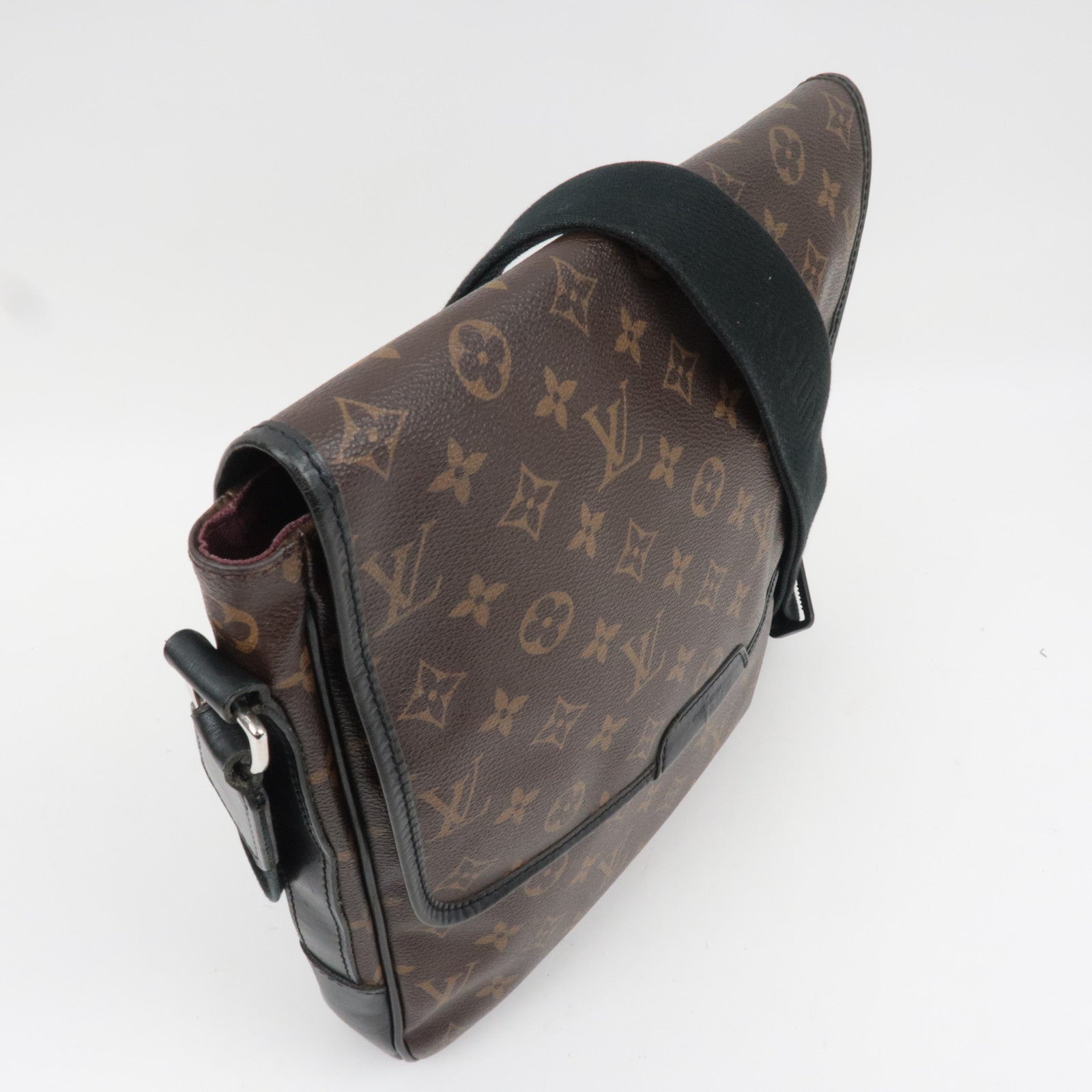 Louis Vuitton Monogram Macassar Bass MM Shoulder Bag M56715 AA4059