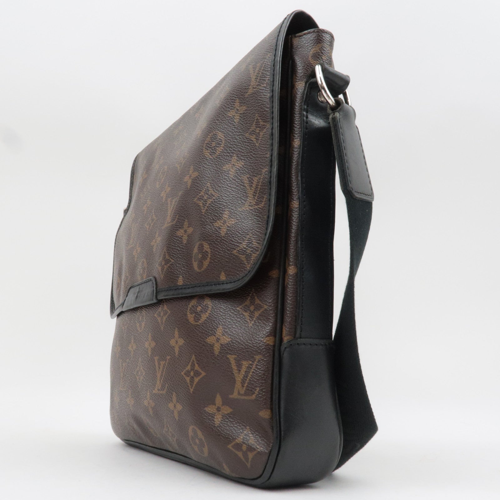 Louis Vuitton Monogram Macassar Bass MM Shoulder Bag M56715 AA4059
