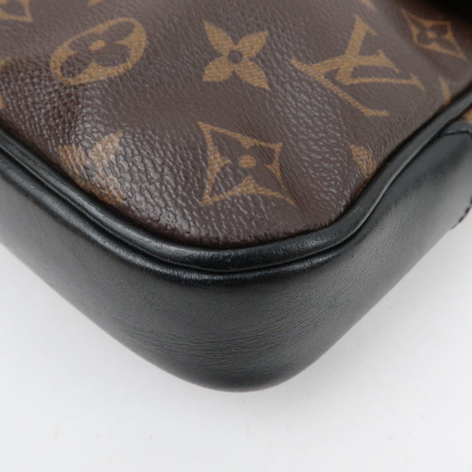 Louis Vuitton Monogram Macassar Bass MM Shoulder Bag M56715 AA4059
