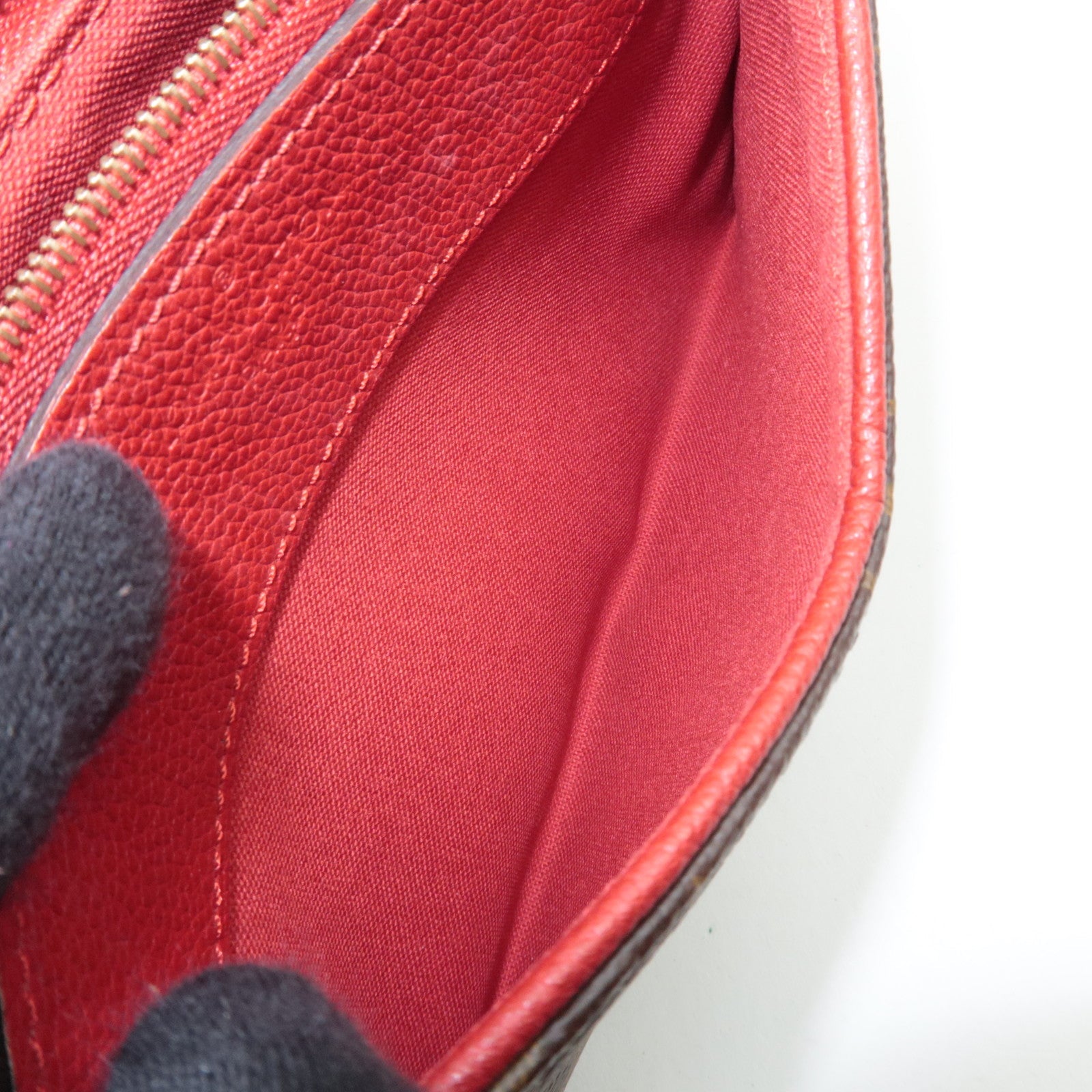 Louis Vuitton Monogram Pallas Clutch Shoulder Bag Cerise M41638 GI4156 *Dust bag, Strap