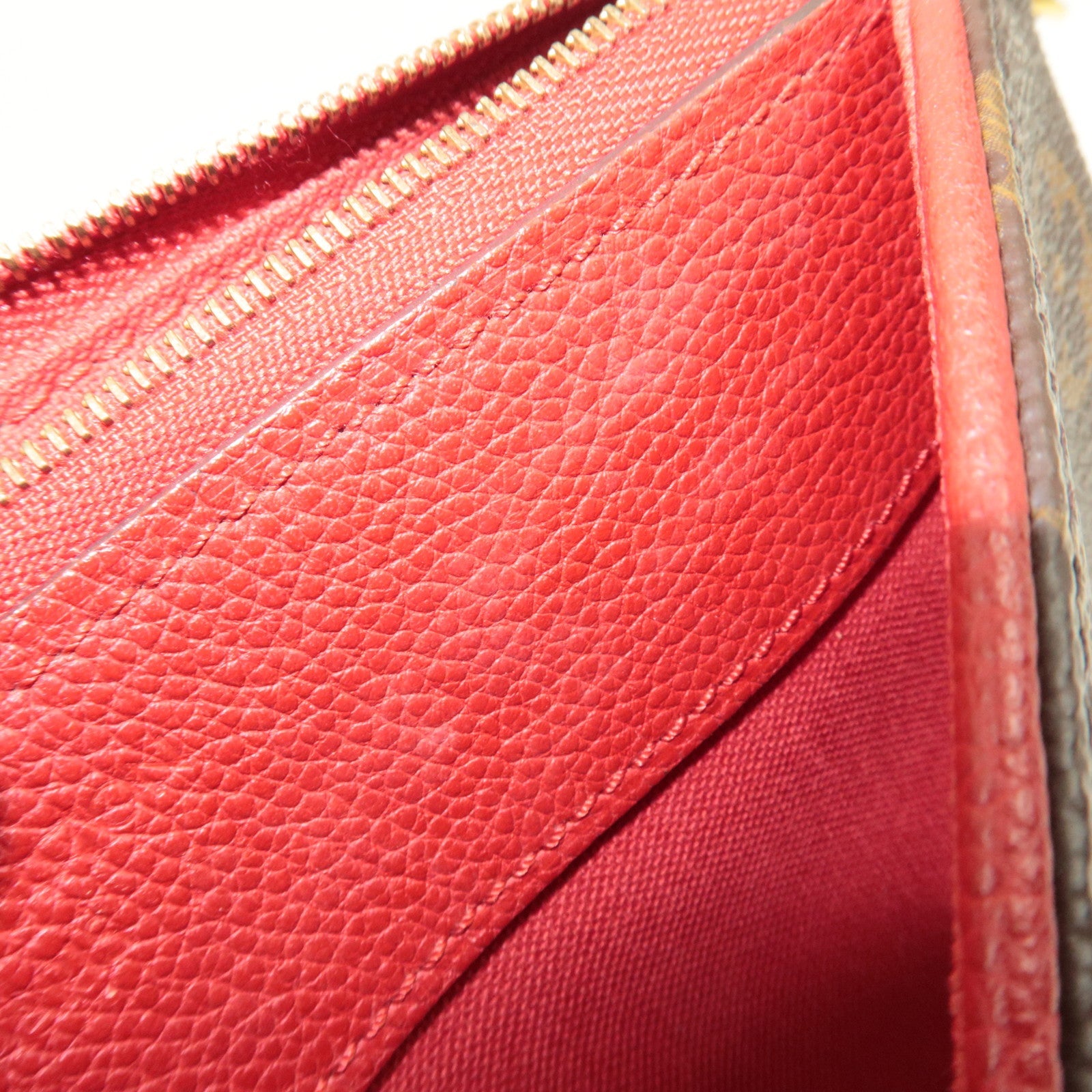 Louis Vuitton Monogram Pallas Clutch Shoulder Bag Cerise M41638 GI4156 *Dust bag, Strap