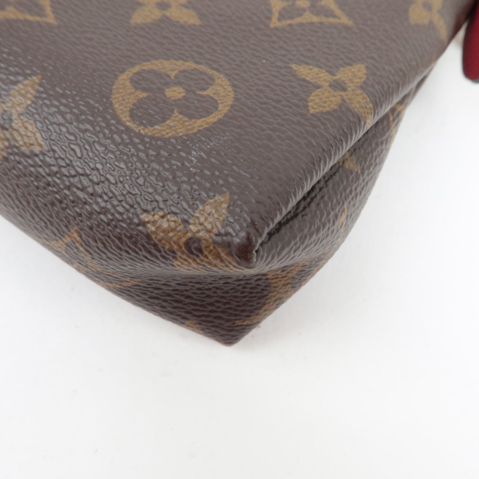 Louis Vuitton Monogram Pallas Clutch Shoulder Bag Cerise M41638 GI4156 *Dust bag, Strap