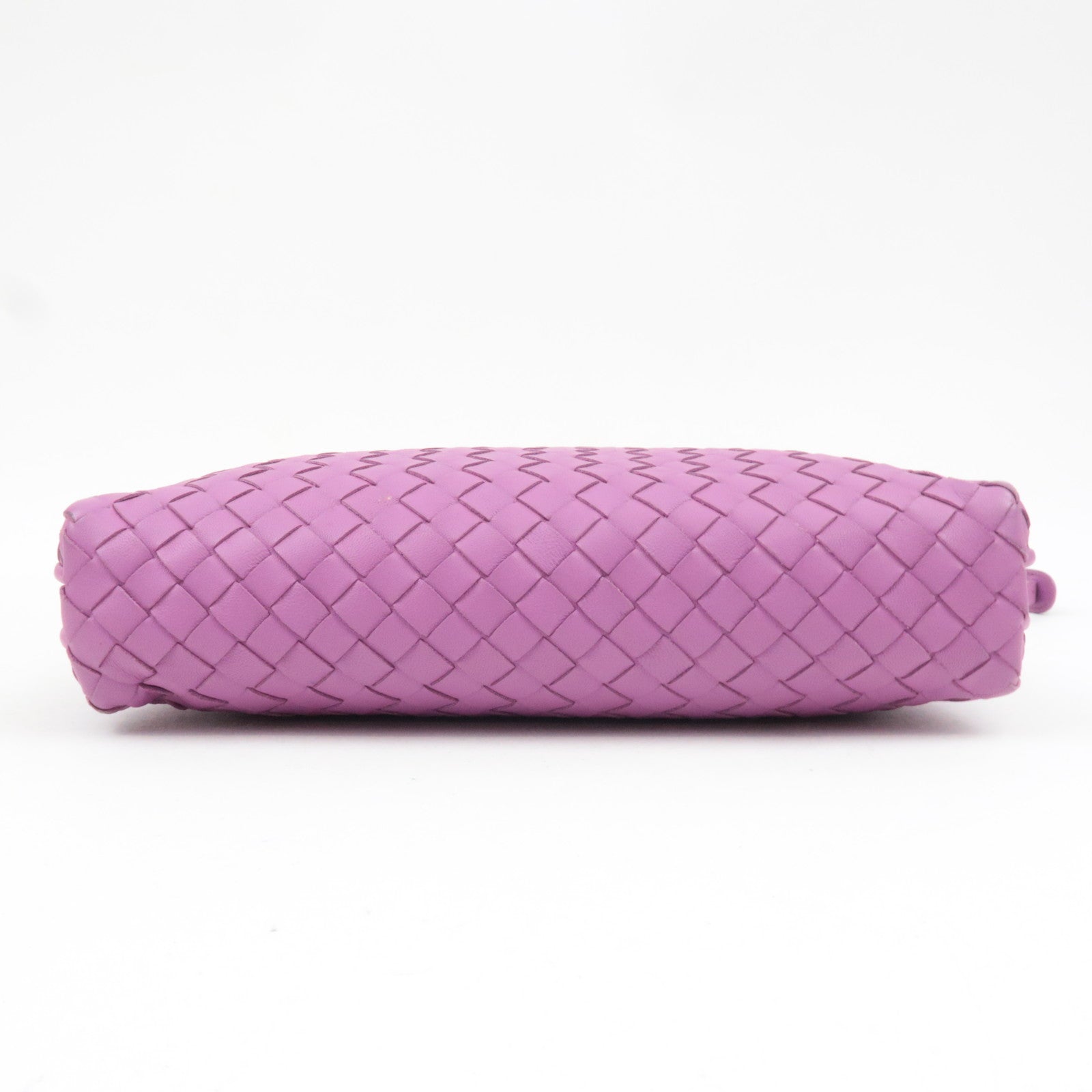 BOTTEGA VENETA Intrecciato Shoulder Bag Leather Purple *Dust bag, Mirror