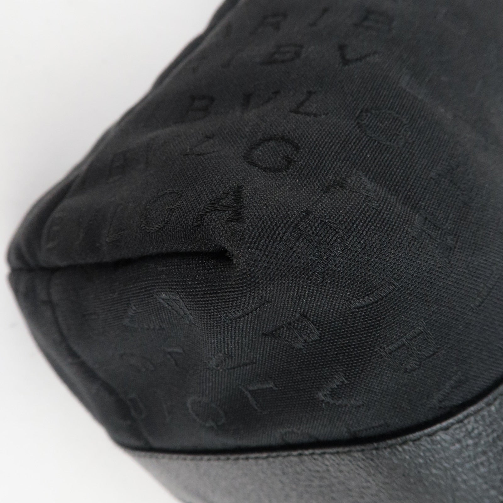 BVLGARI Logomania Tote Bag Canvas Leather Black *Dust bag, Pouch