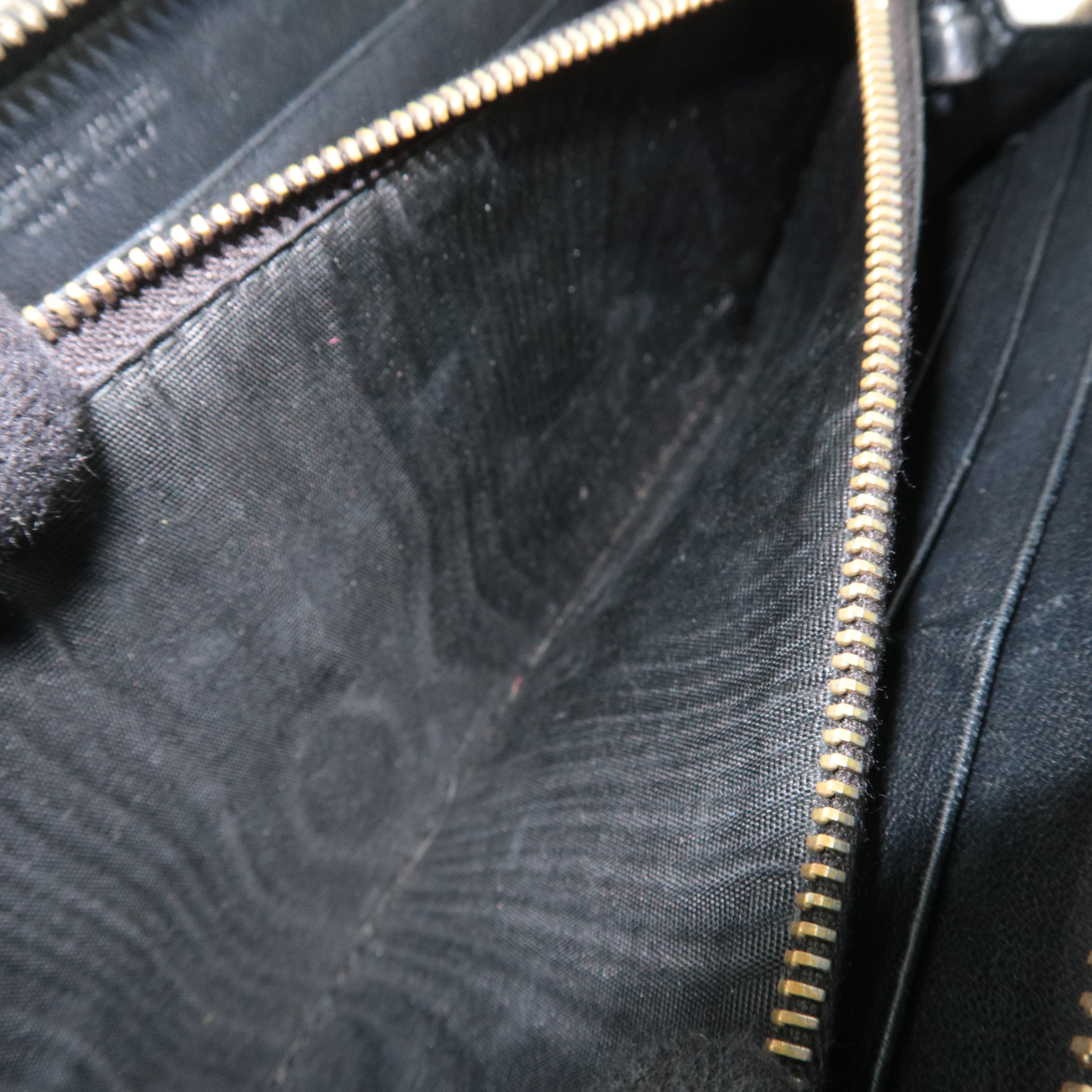 BOTTEGA VENETA Intrecciato Leather Round Zipper Long Wallet Black 114076 *Box