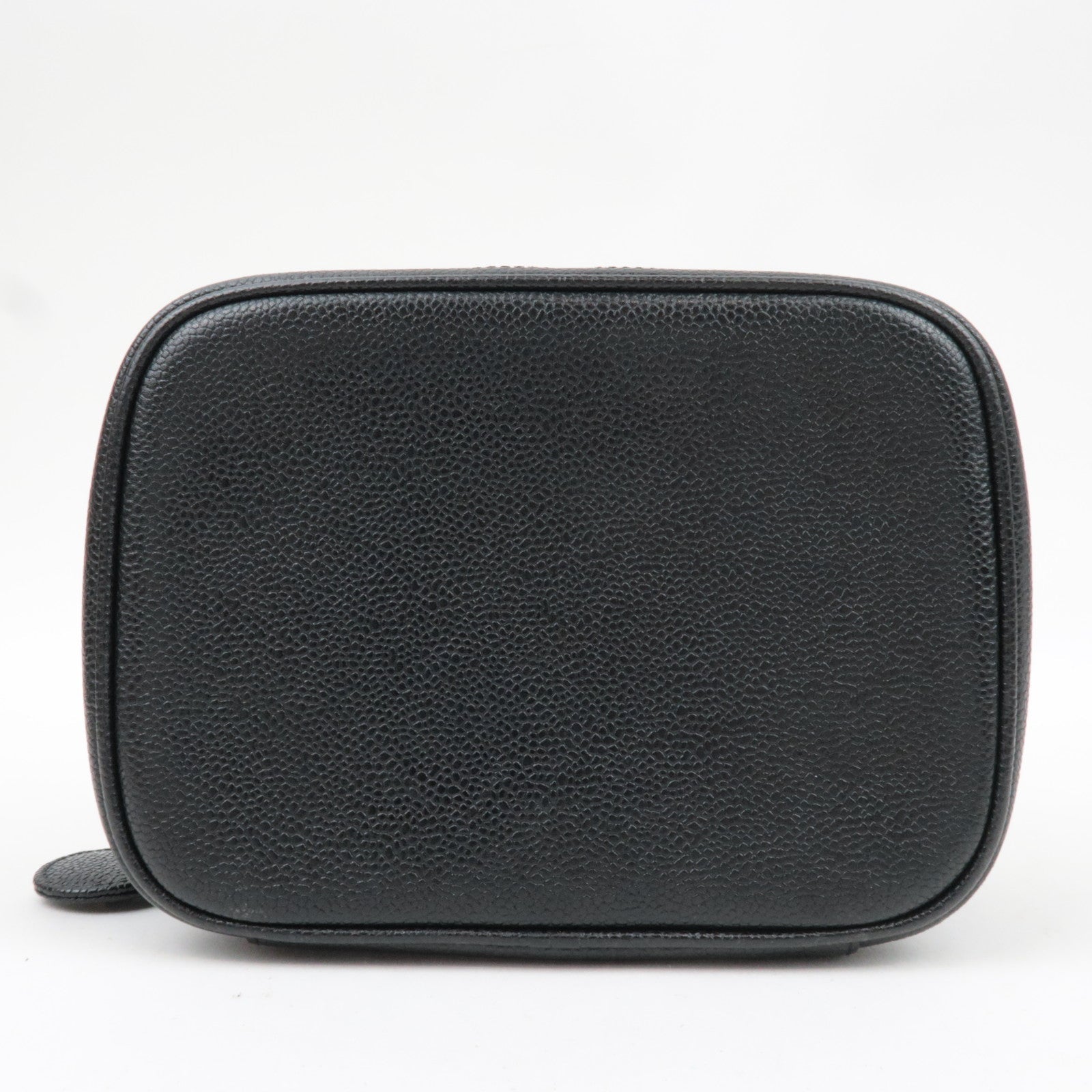 CHANEL Cocomark Vanity Bag Caviarskin Black Gold HDW A01997 3325954 *G card