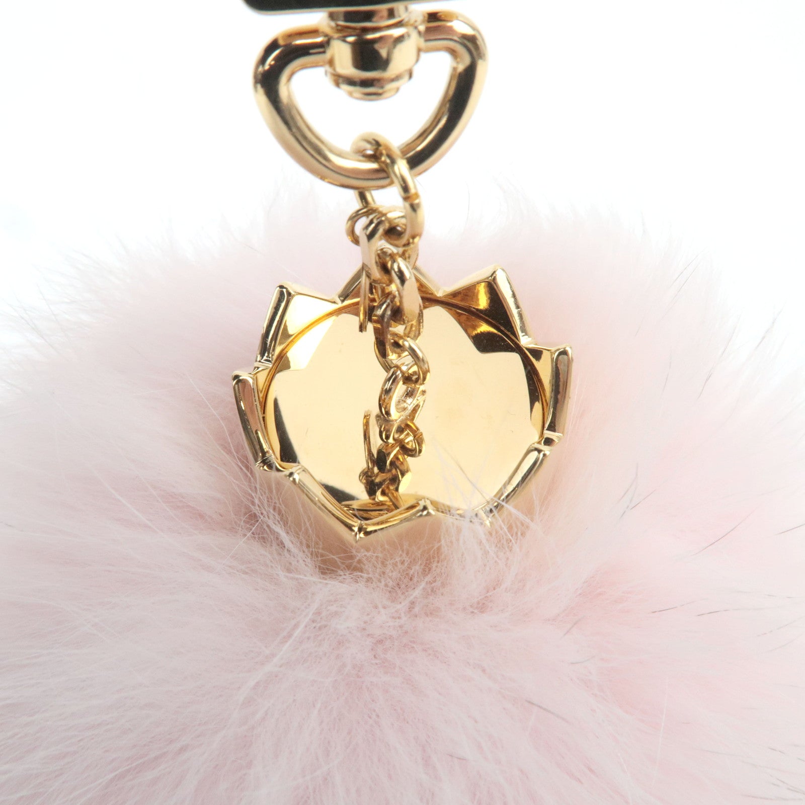 Louis Vuitton Fuzzy Bubble Fur Bag Charm Rose Clair M67371 CX1105
