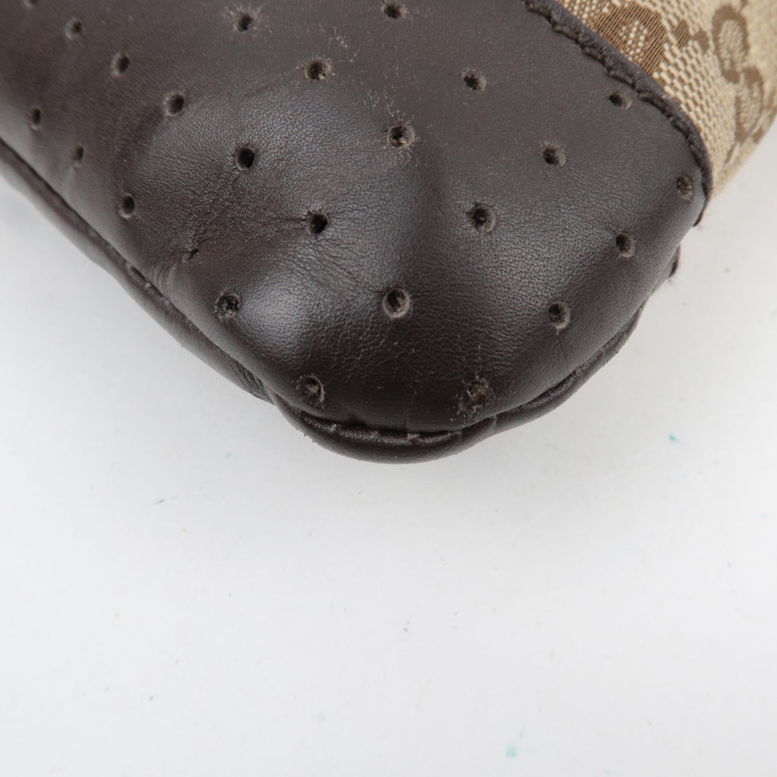 GUCCI Shoulder Bag GG Canvas Leather Beige Brown 145857 *Dust bag