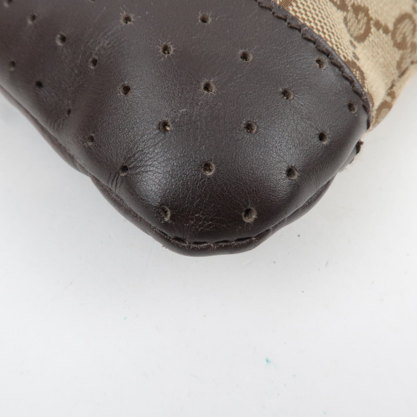 GUCCI Shoulder Bag GG Canvas Leather Beige Brown 145857 *Dust bag