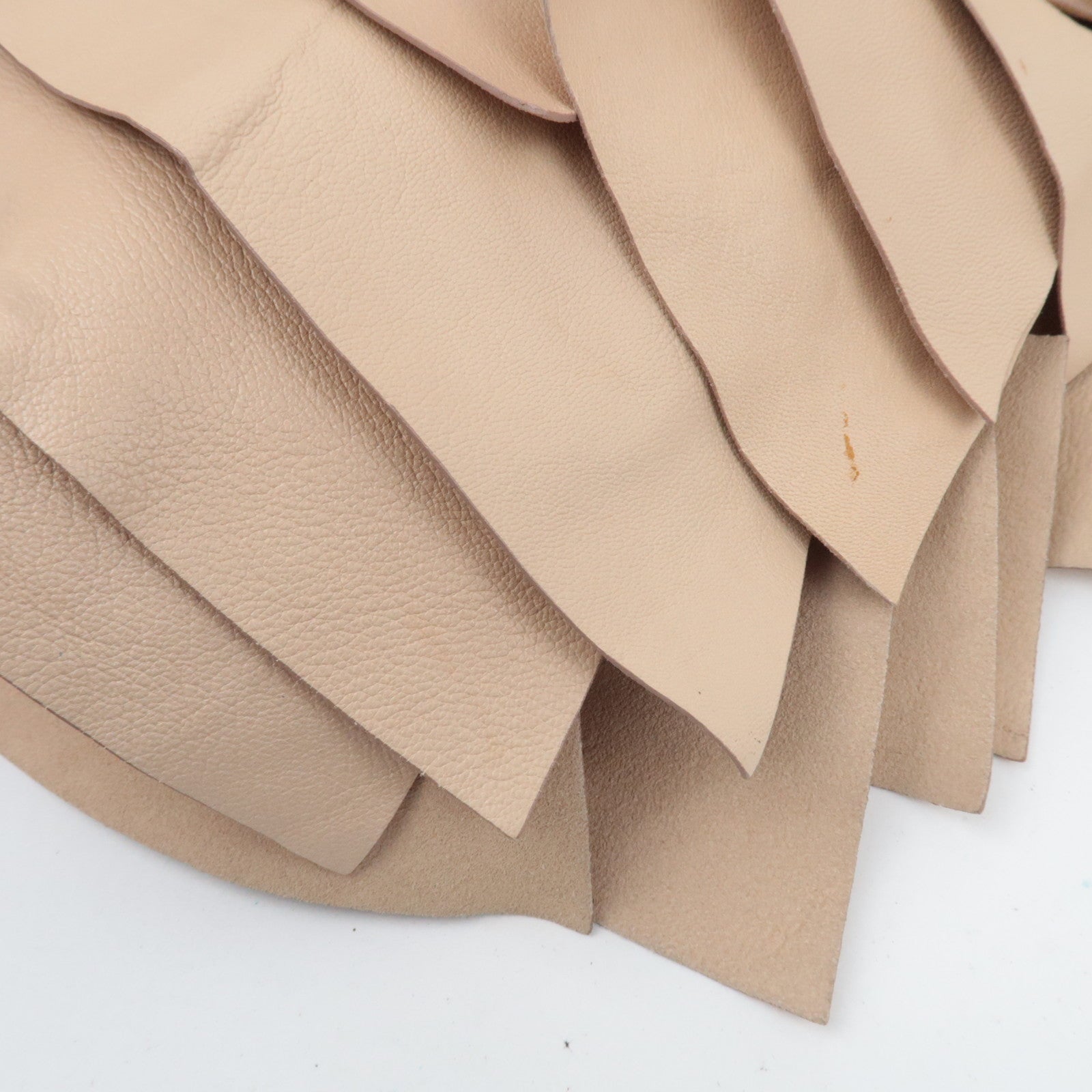 SAINT LAURENT YSL Saint Tropez Leather Shoulder Bag Beige 129132