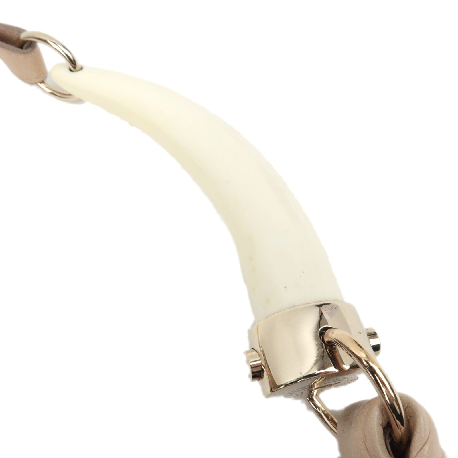 SAINT LAURENT YSL Saint Tropez Leather Shoulder Bag Beige 129132