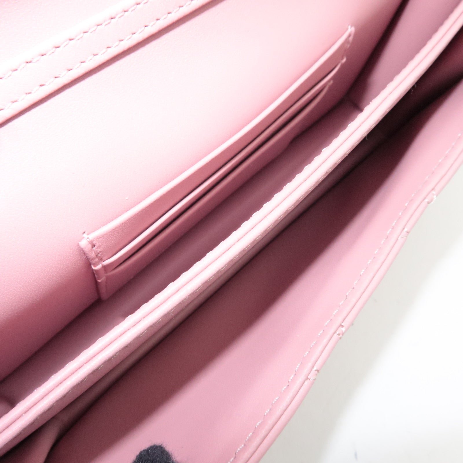 Christian Dior Cannage My Dior Lambskin Mini Chain Bag Pink Gold HDW S0980ONMJ *Dust bag, Chain strap