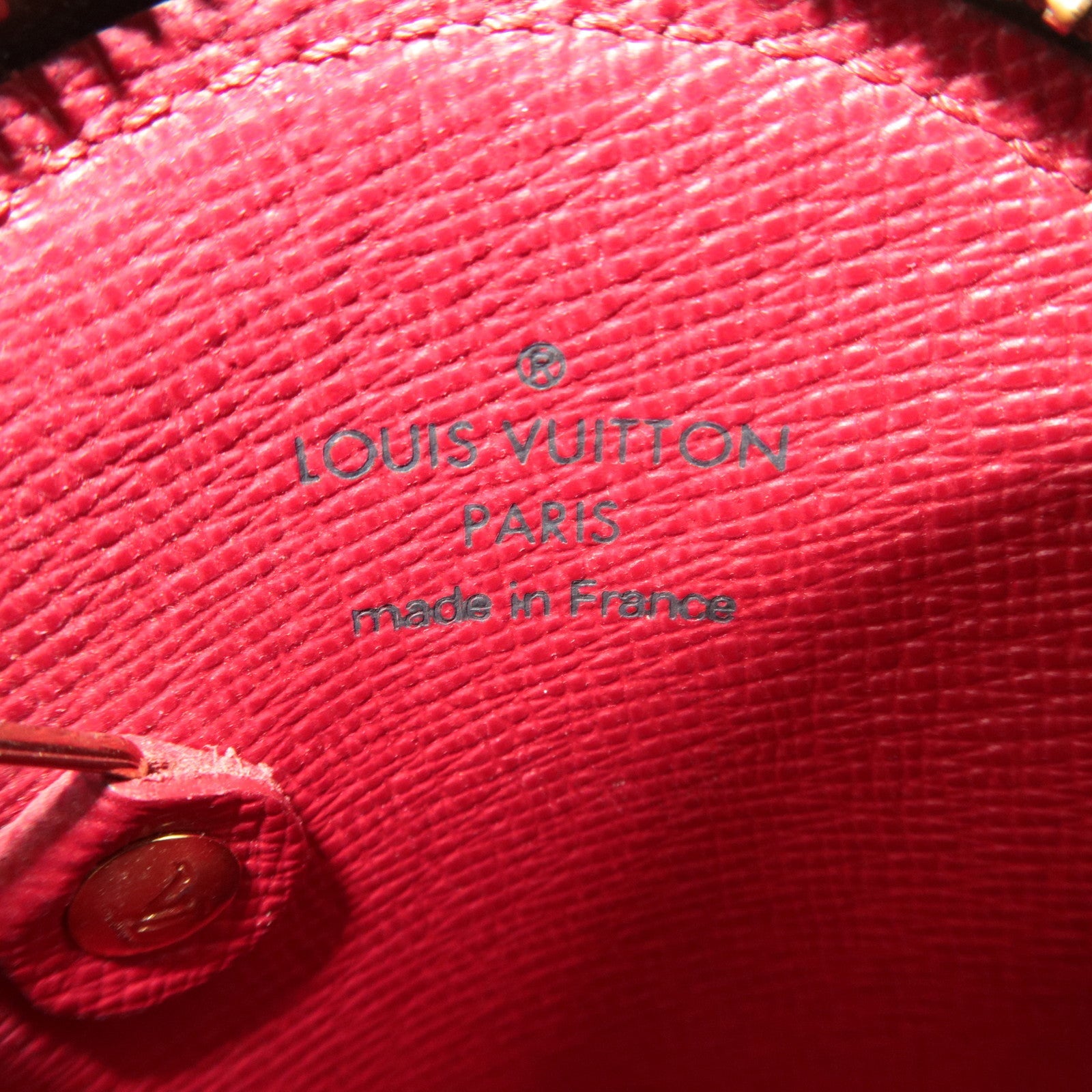 Louis Vuitton Monogram Cherry Porte Monnaie Rond Coin Case M95043 CT0015
