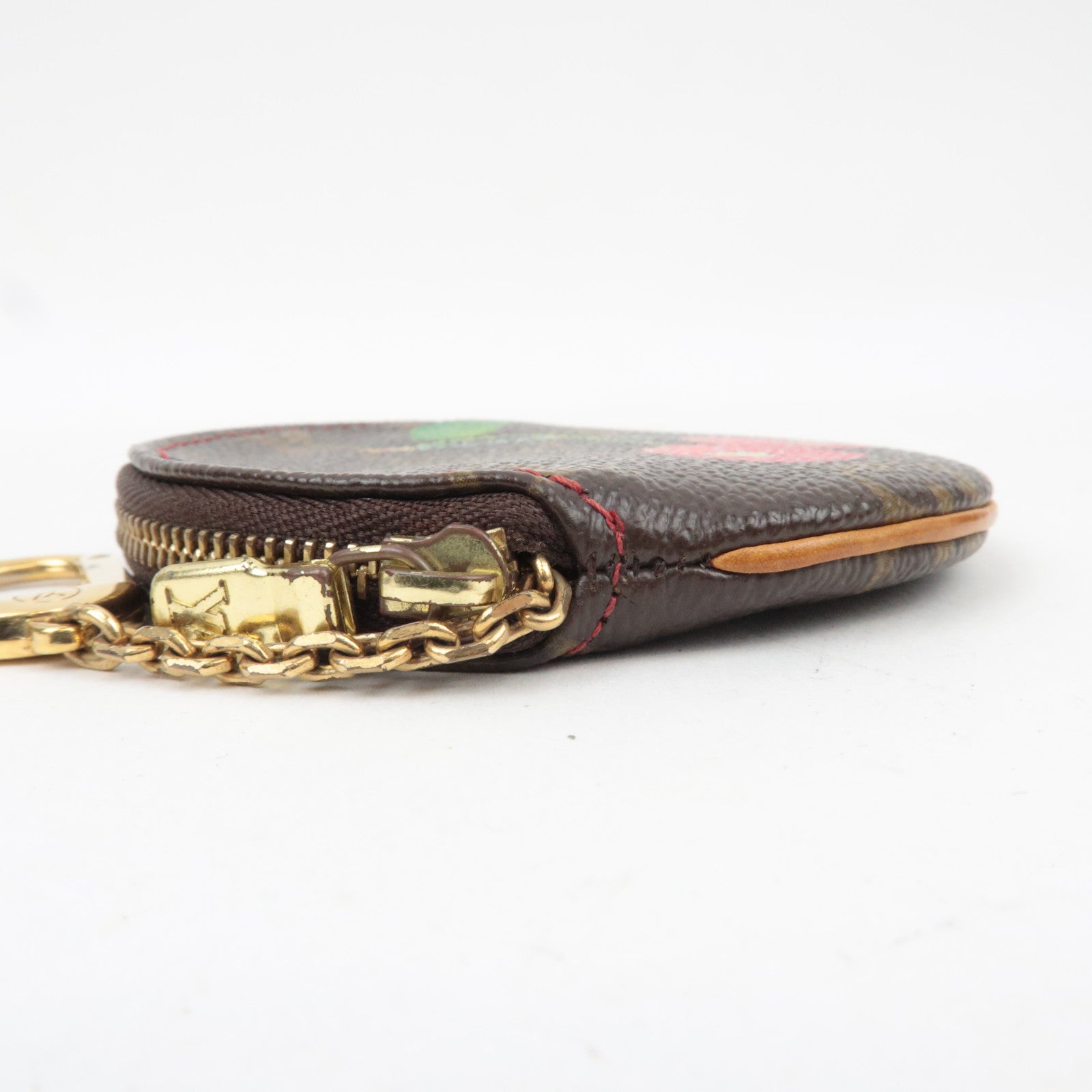 Louis Vuitton Monogram Cherry Porte Monnaie Rond Coin Case M95043 CT0015