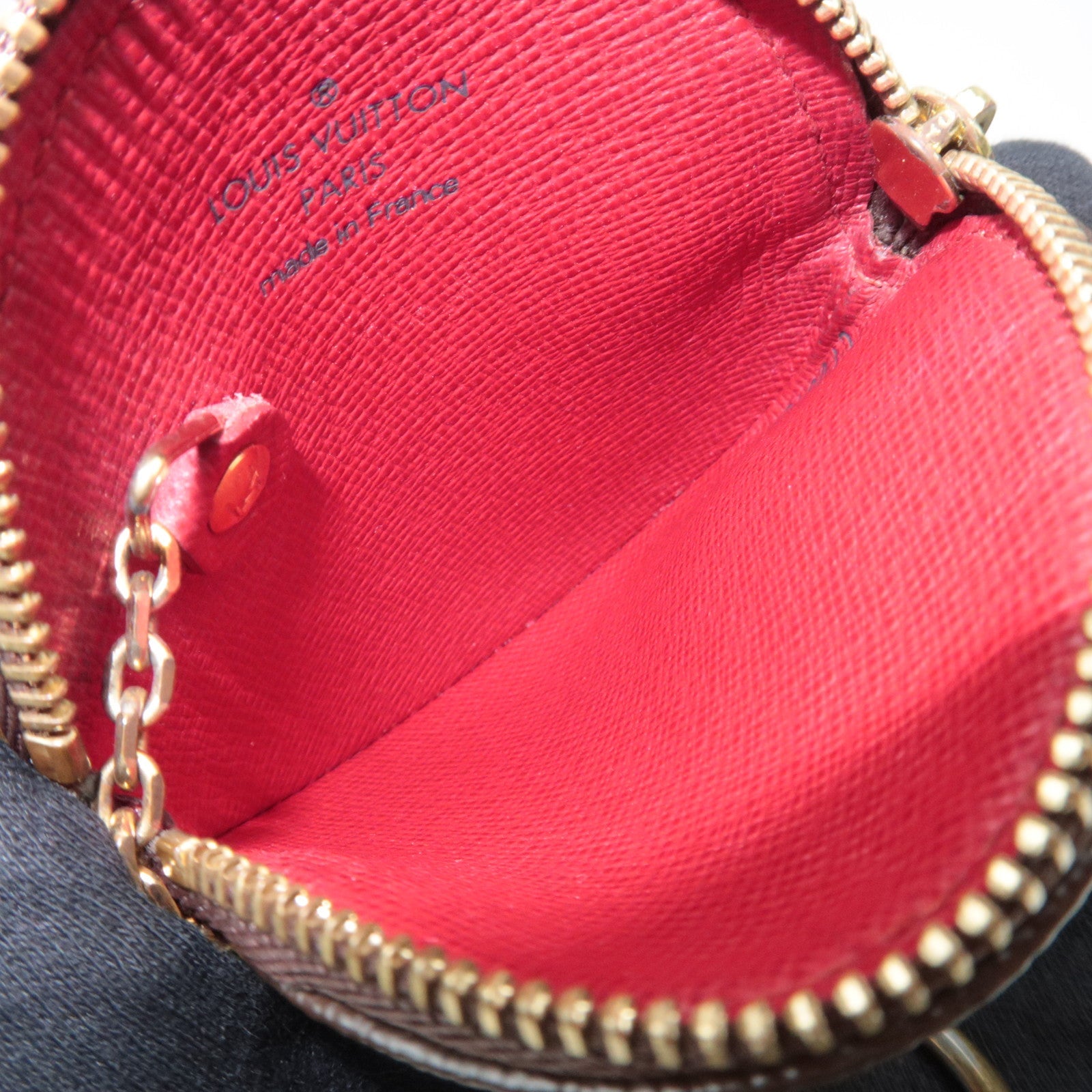 Louis Vuitton Monogram Cherry Porte Monnaie Rond Coin Case M95043 CT0015