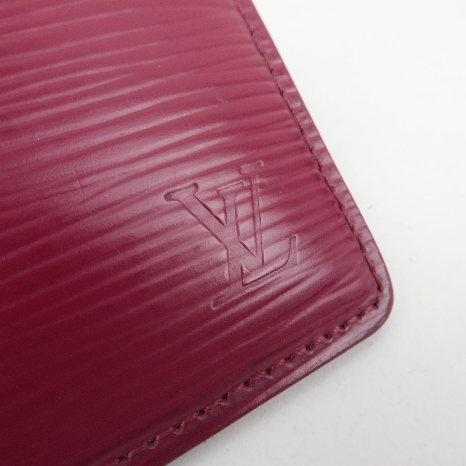 Louis Vuitton Epi Porte Cartes Simple Card Case Fuchsia M60327 CA0154 *Box, Dust bag