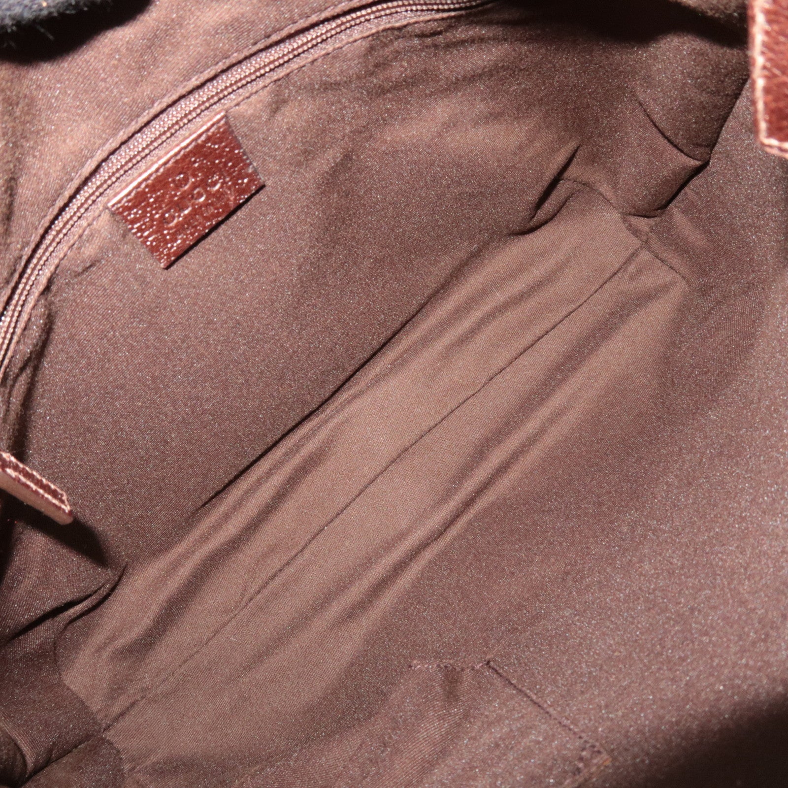 GUCCI Abby Shoulder Bag GG Canvas Leather Beige Brown 130738 *Dust bag