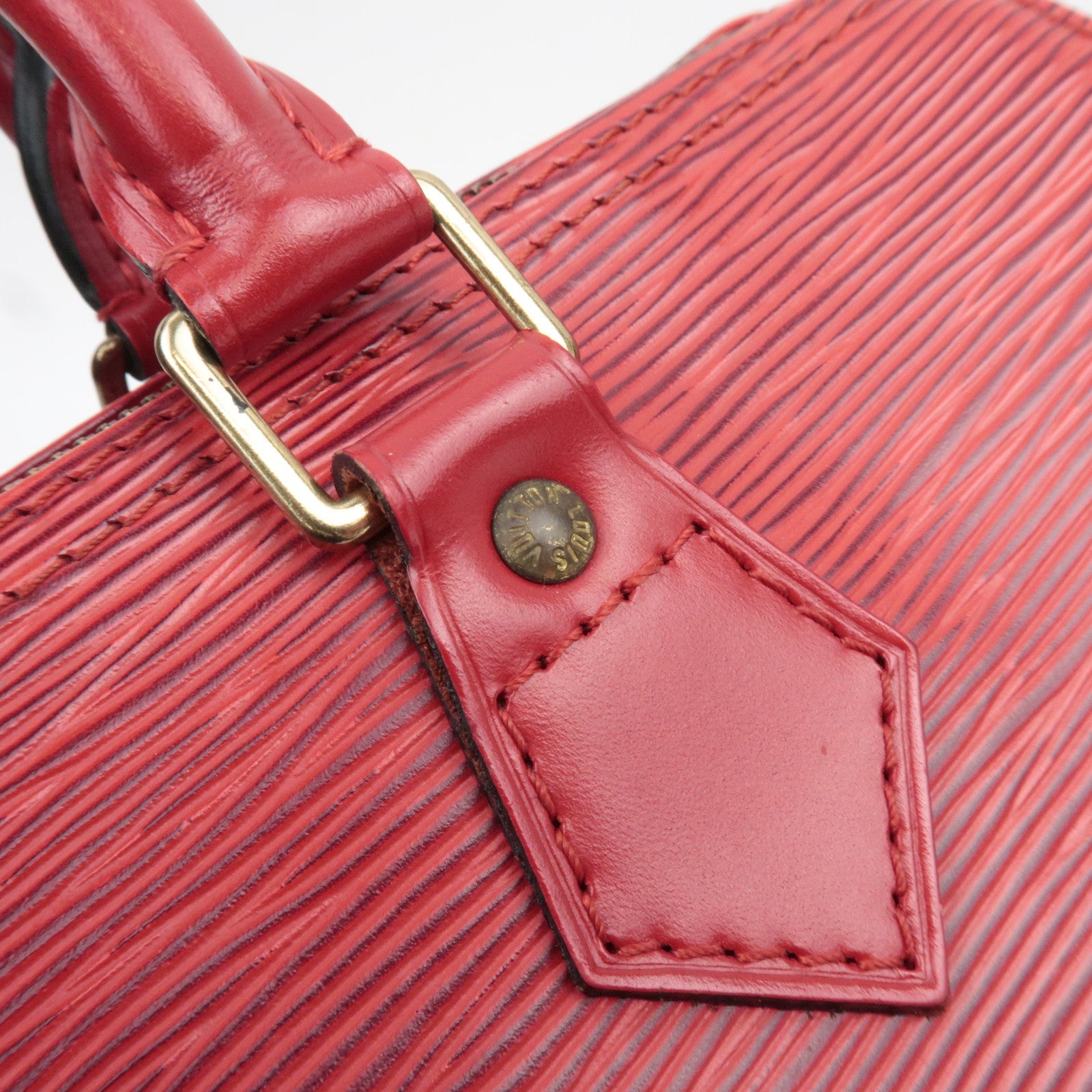 Louis Vuitton Epi Speedy 25 Handbag Castilian Red M43017 VI0964