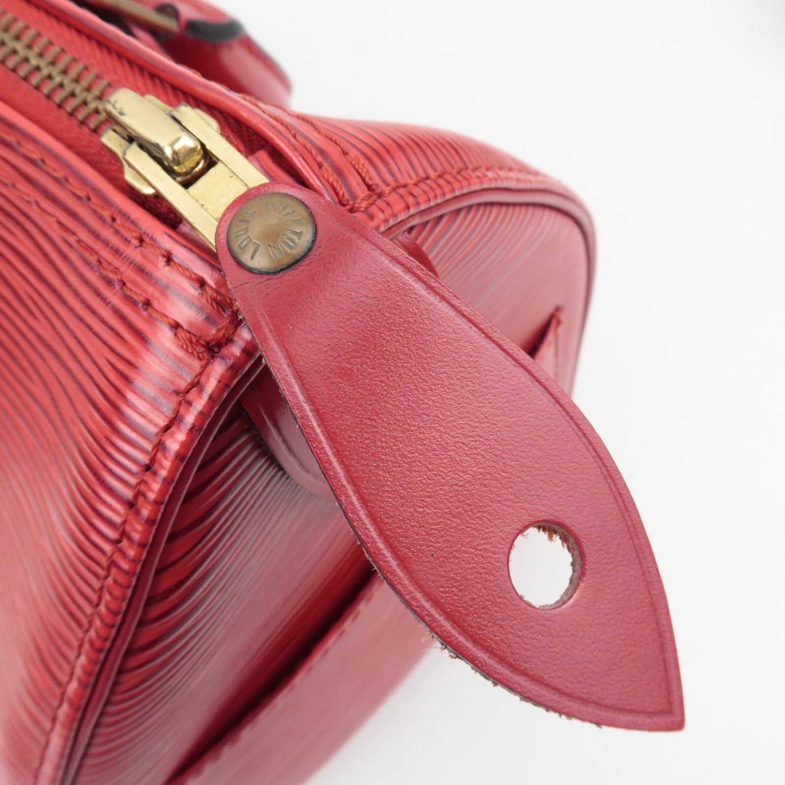Louis Vuitton Epi Speedy 25 Handbag Castilian Red M43017 VI0964