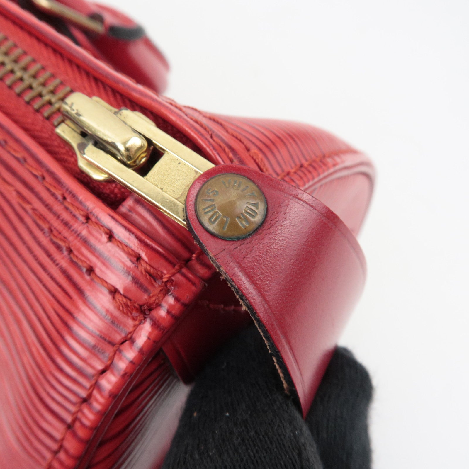 Louis Vuitton Epi Speedy 25 Handbag Castilian Red M43017 VI0964