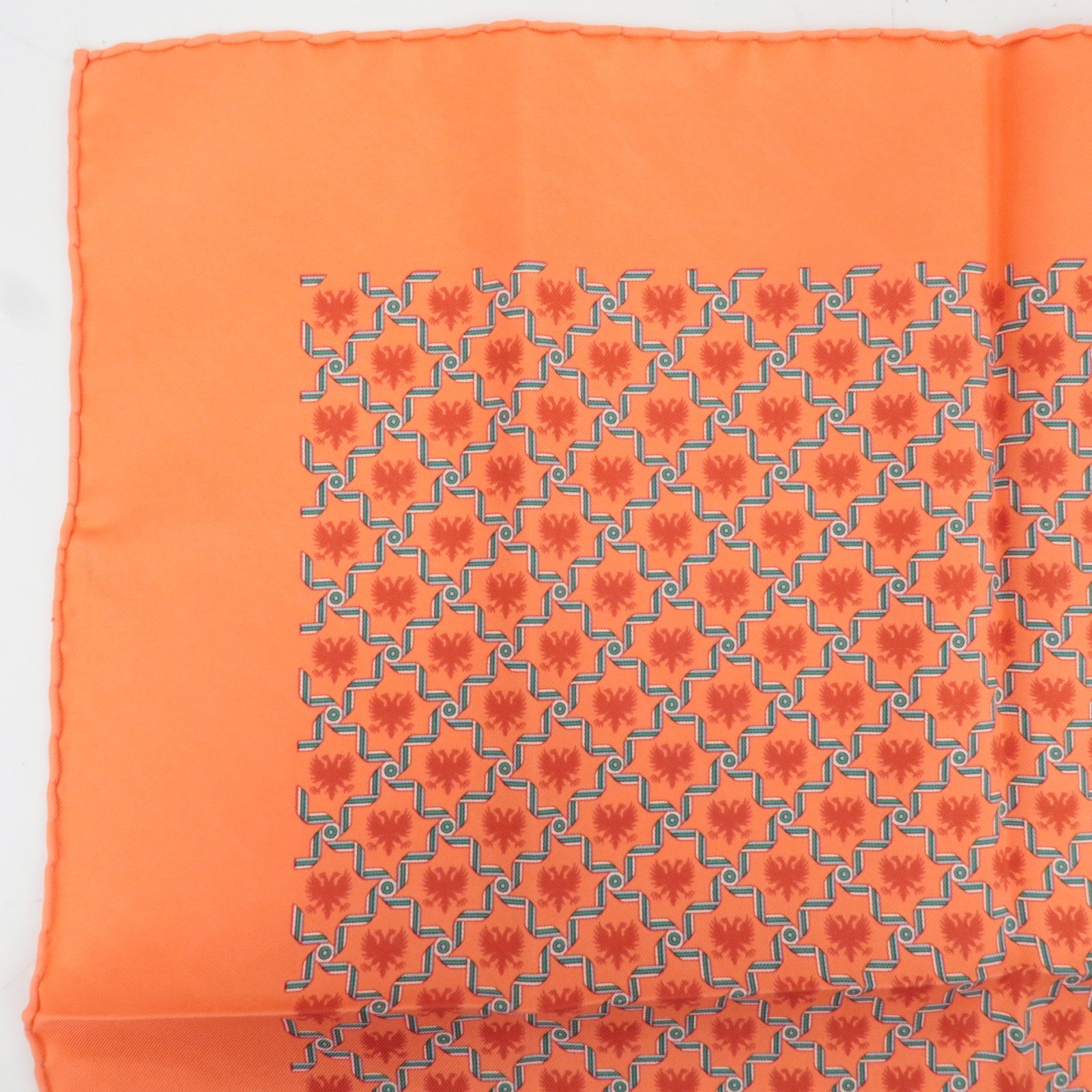 HERMES Petit Carre Carre 40 Scarf 100% Silk Pink