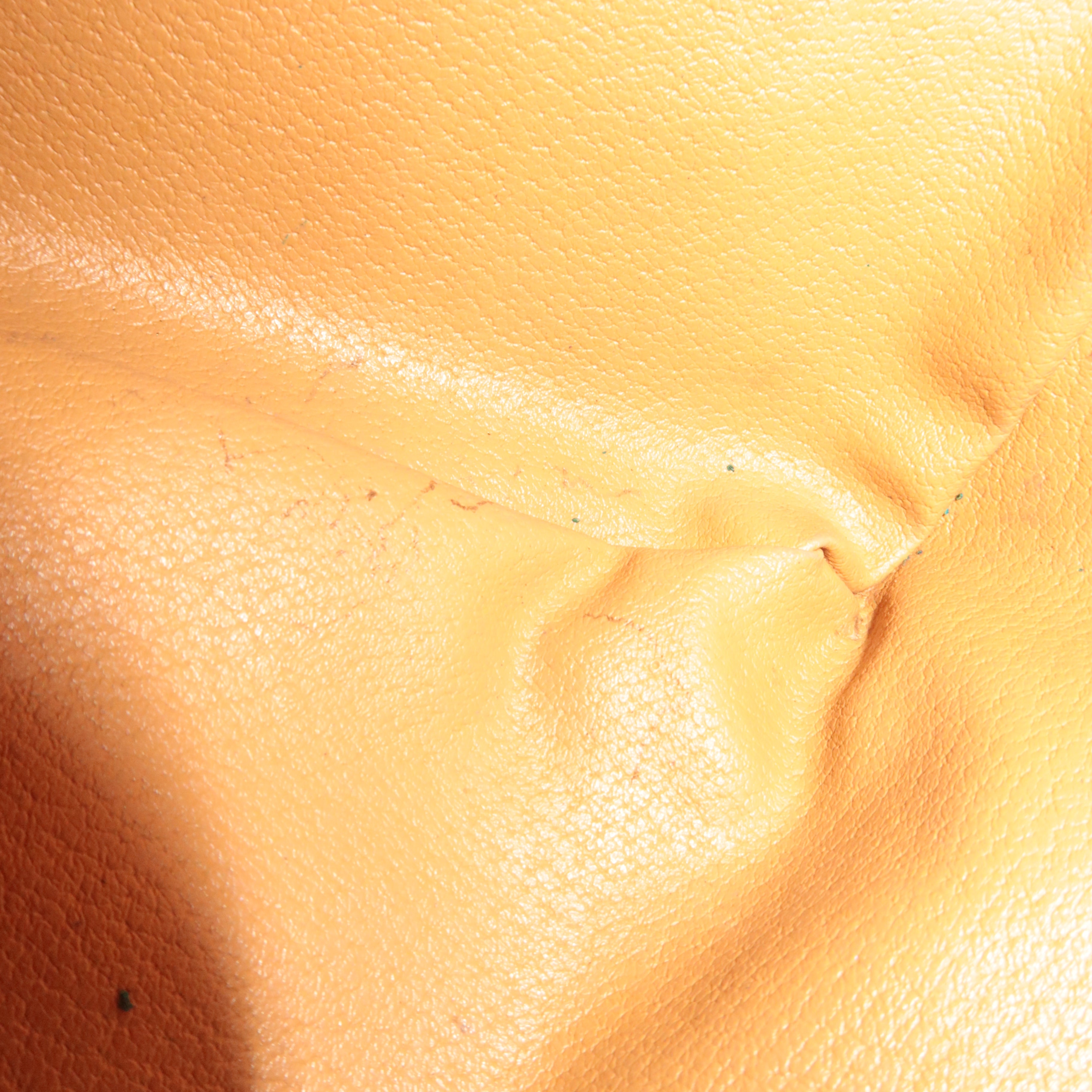 CELINE Macadam Drawstring Leather Shoulder Bag PVC Brown