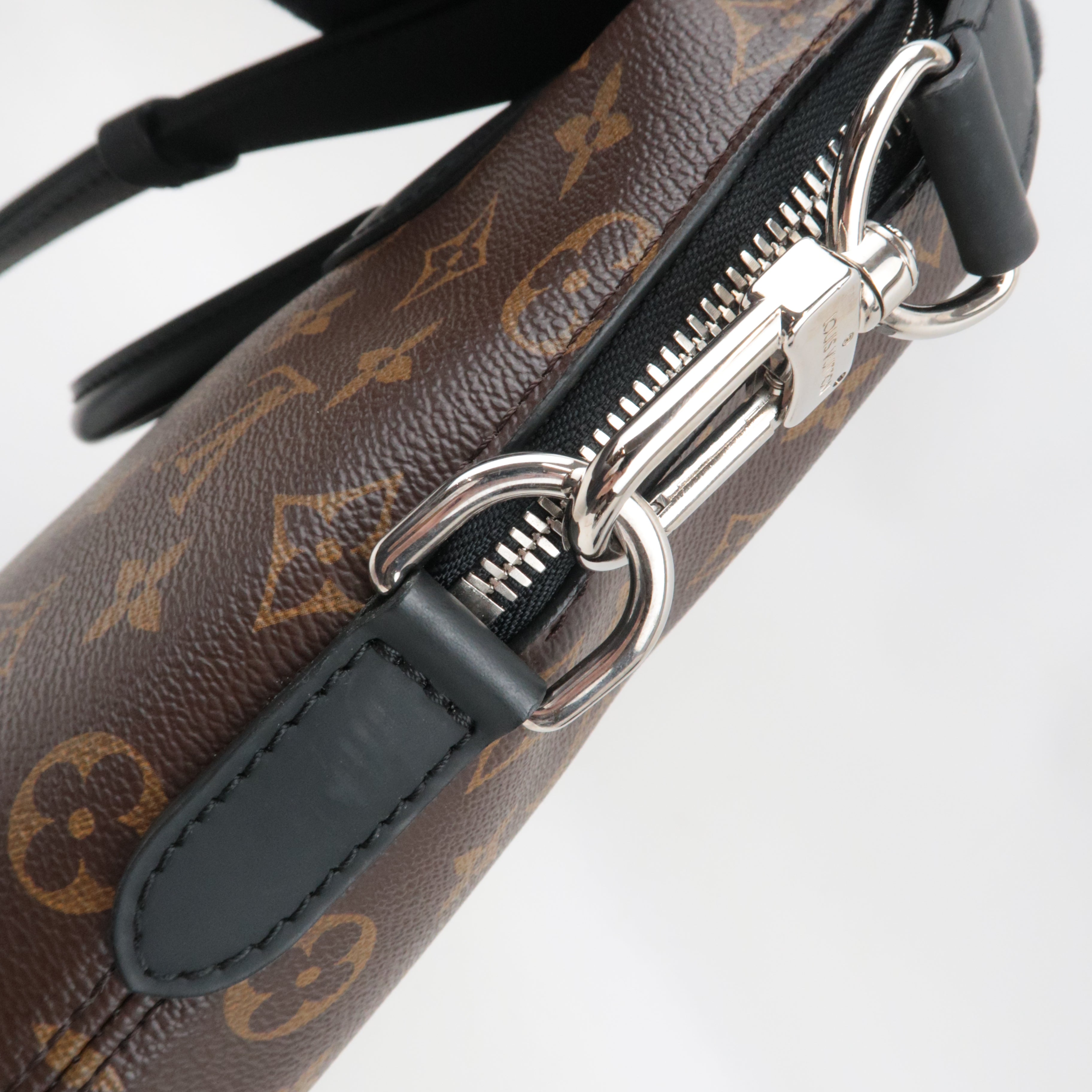 Louis Vuitton Monogram Macassar Porte Documents Jour 2Way Handbag M54019 CA4185 *Strap