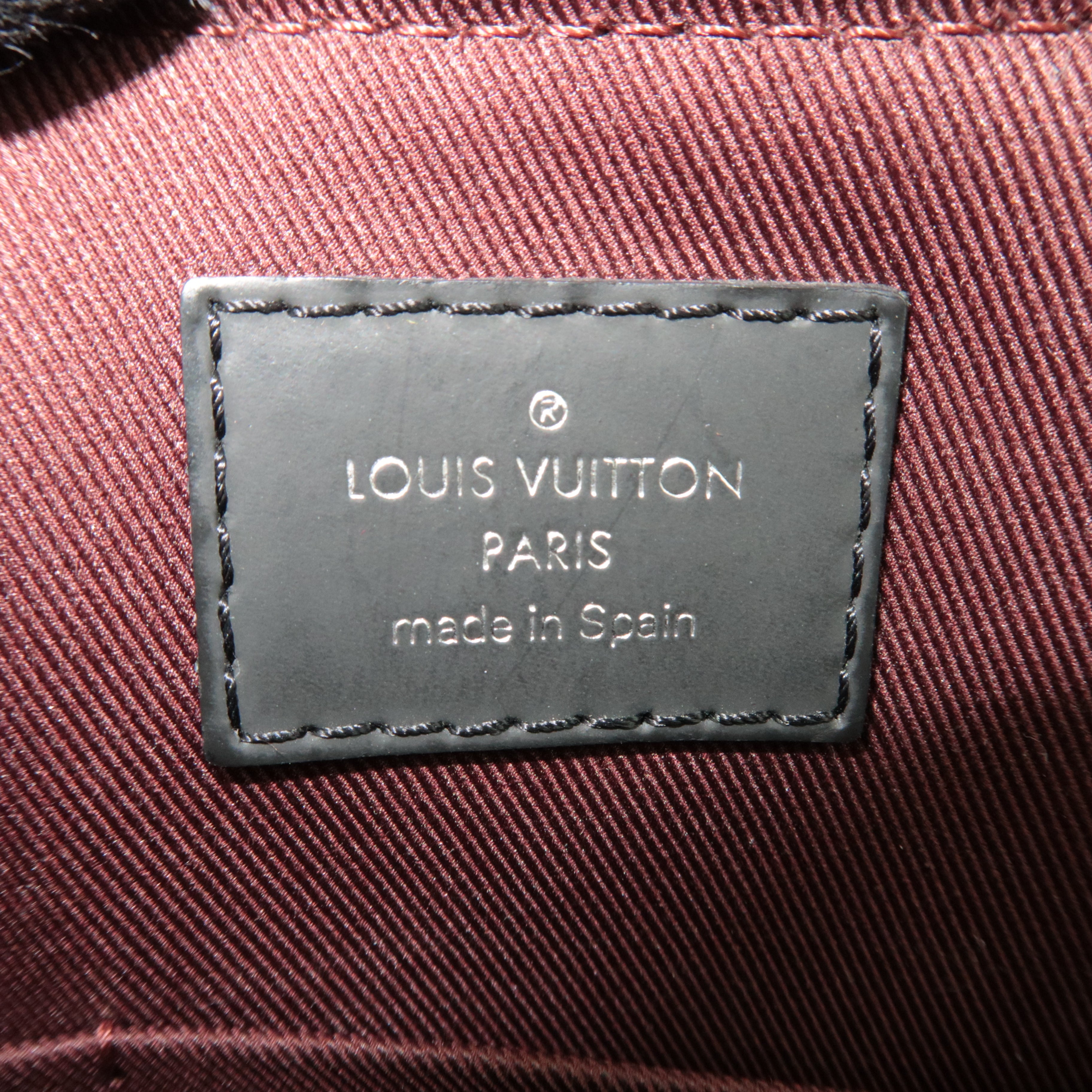 Louis Vuitton Monogram Macassar Porte Documents Jour 2Way Handbag M54019 CA4185 *Strap