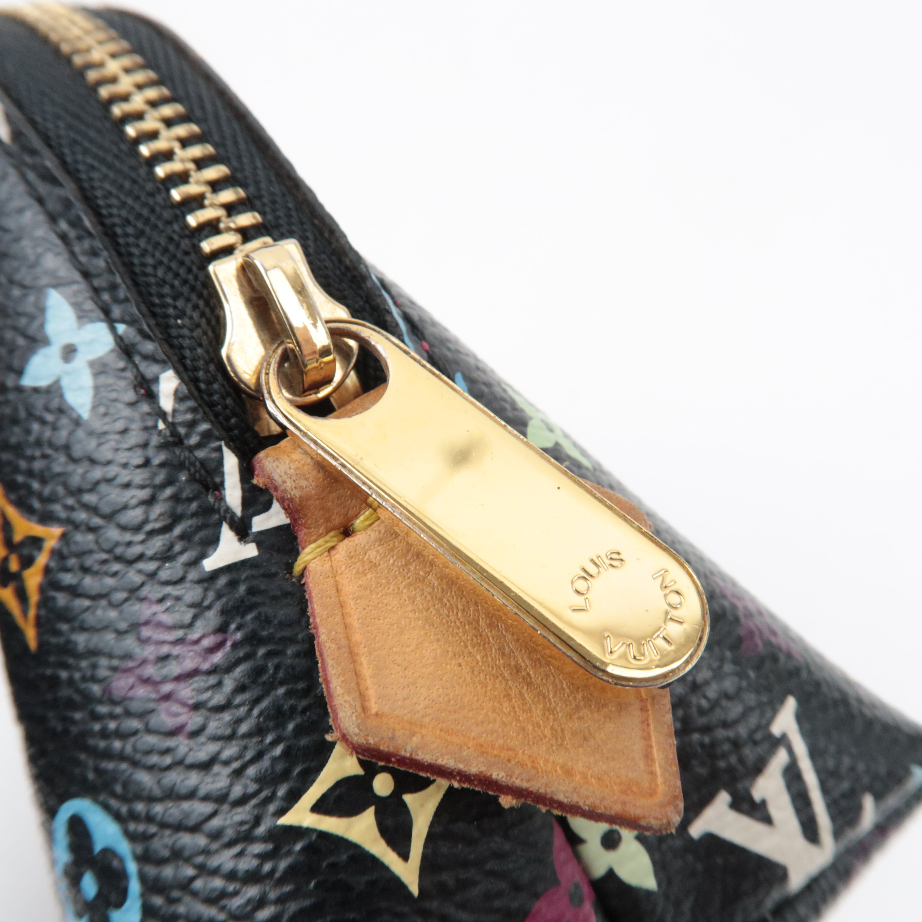 Louis Vuitton Monogram Multicolore Pochette Cosmetic Pouch Noir Grunard M47355 CA4121