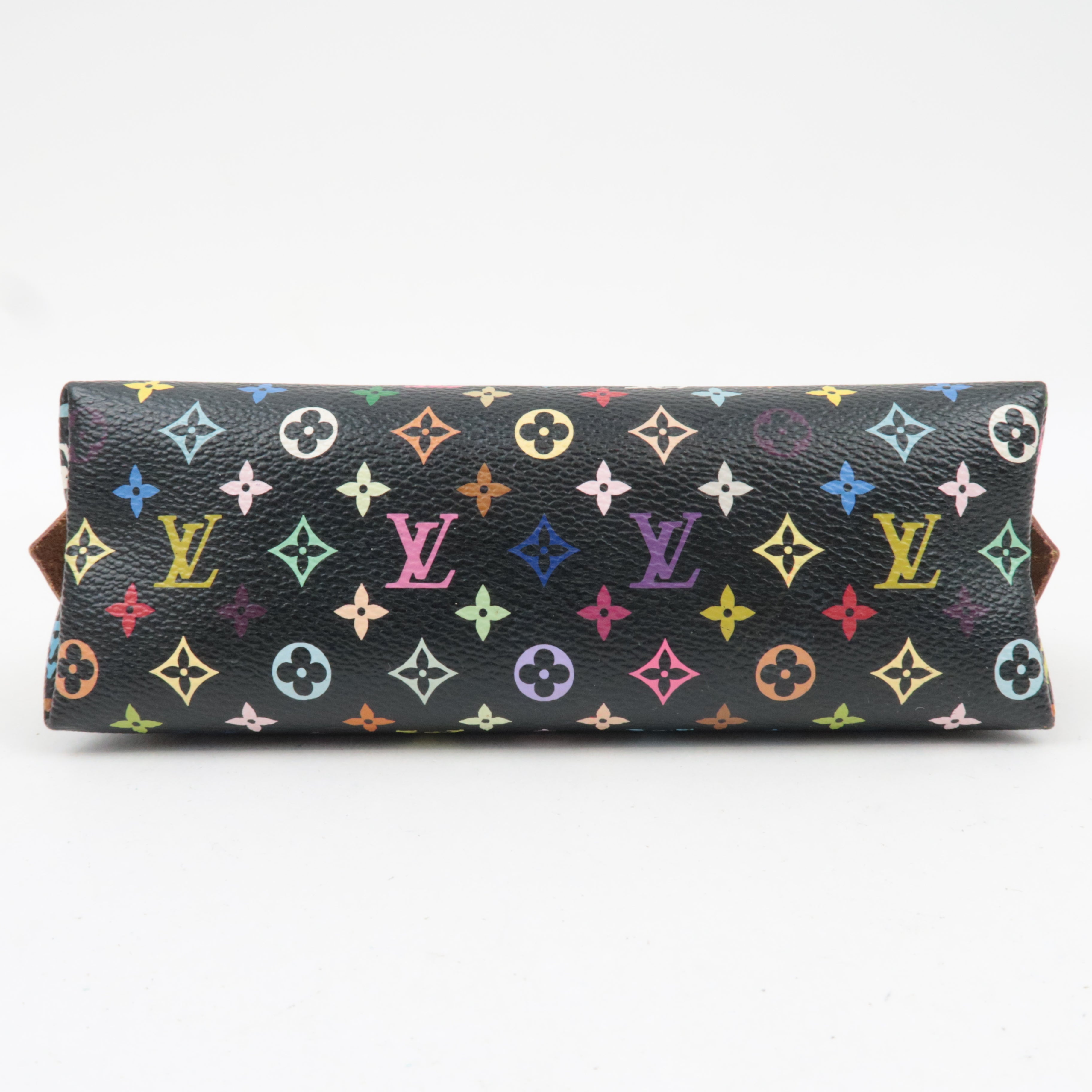 Louis Vuitton Monogram Multicolore Pochette Cosmetic Pouch Noir Grunard M47355 CA4121