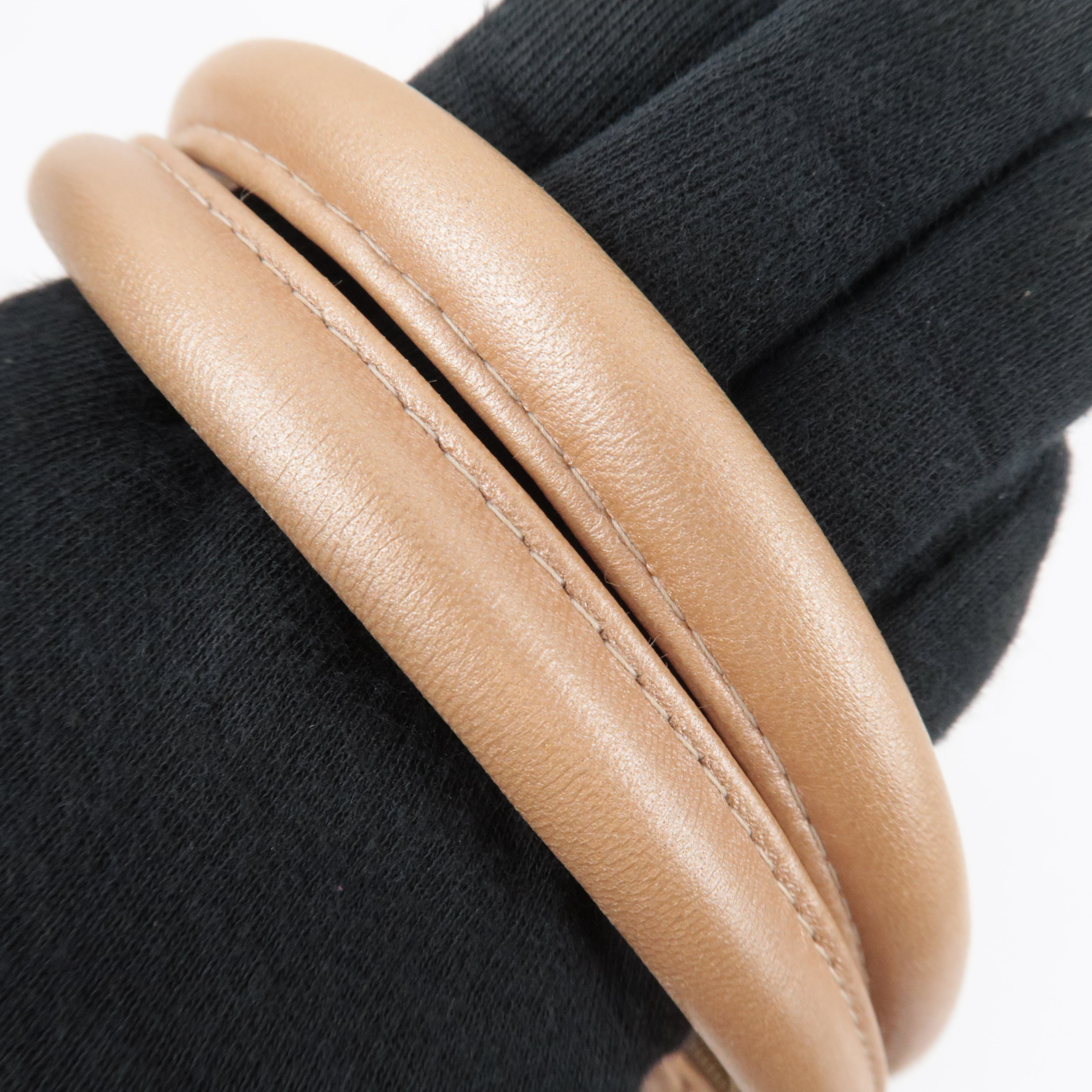 CHANEL Coco Mark Medallion Tote Bag Lambskin Champagne A01804 7505327 *G card, Dust bag