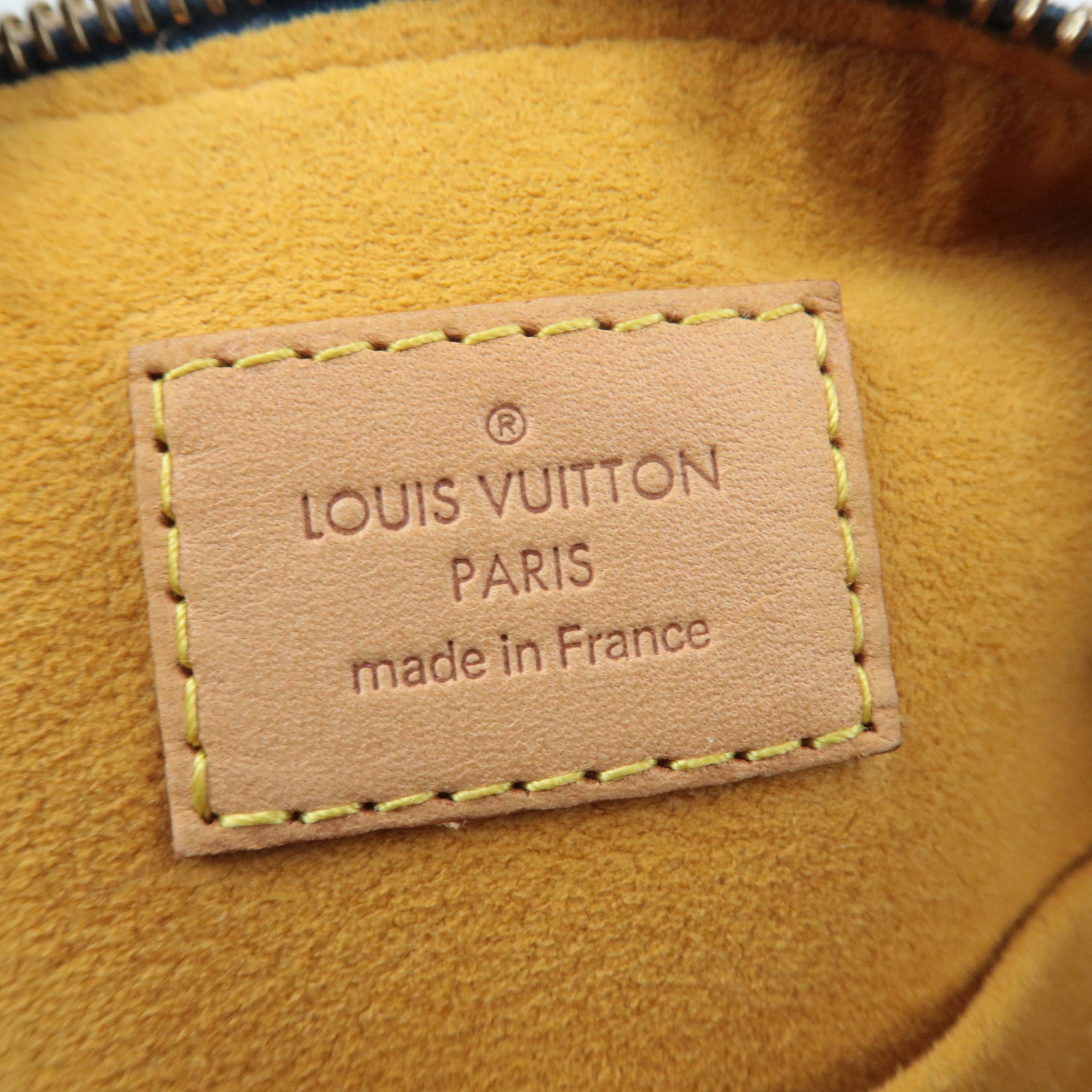 Louis Vuitton Monogram Denim Baggy GM Shoulder Bag Blue M95048 FL0056, TH0096 *Long strap