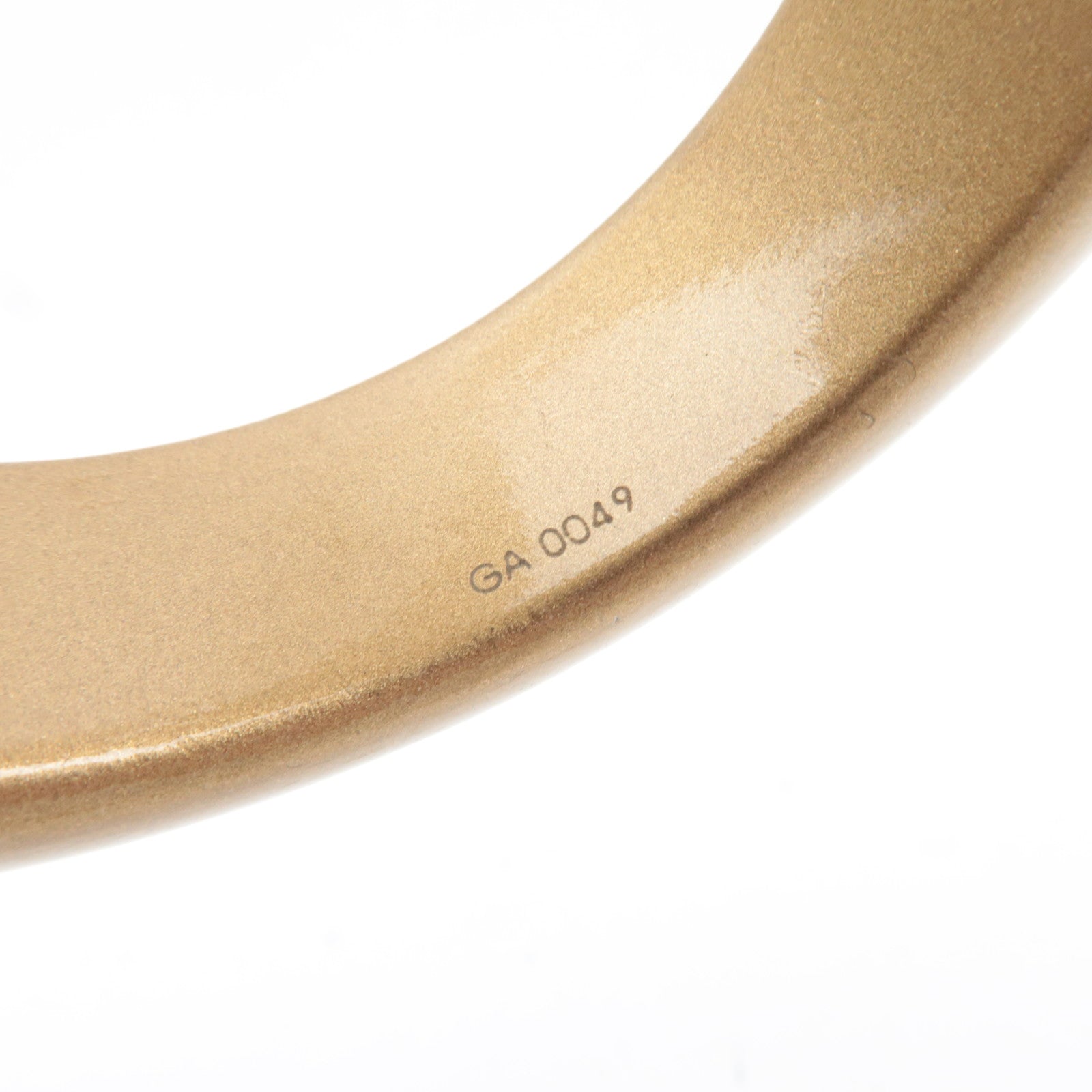 Louis Vuitton Bracelet Leo Monogram Wood Bangle Gold M65964 GA0049